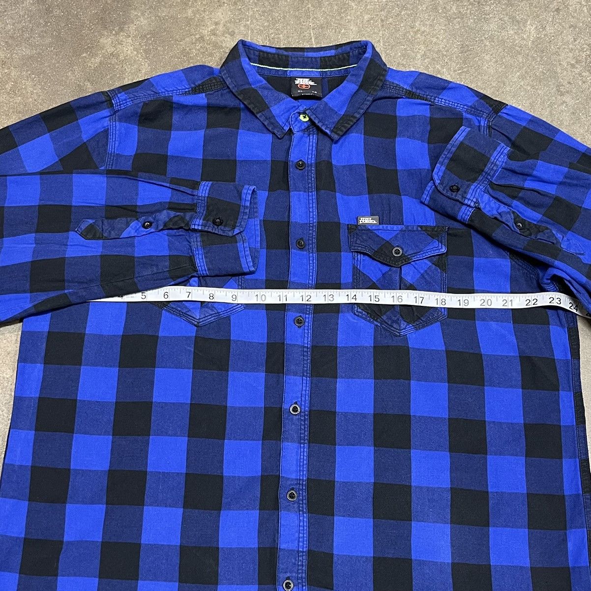 No Fear Vintage No Fear Embroidered Button Up Flannel Y2K Size US XL / EU 56 / 4 - 7 Thumbnail