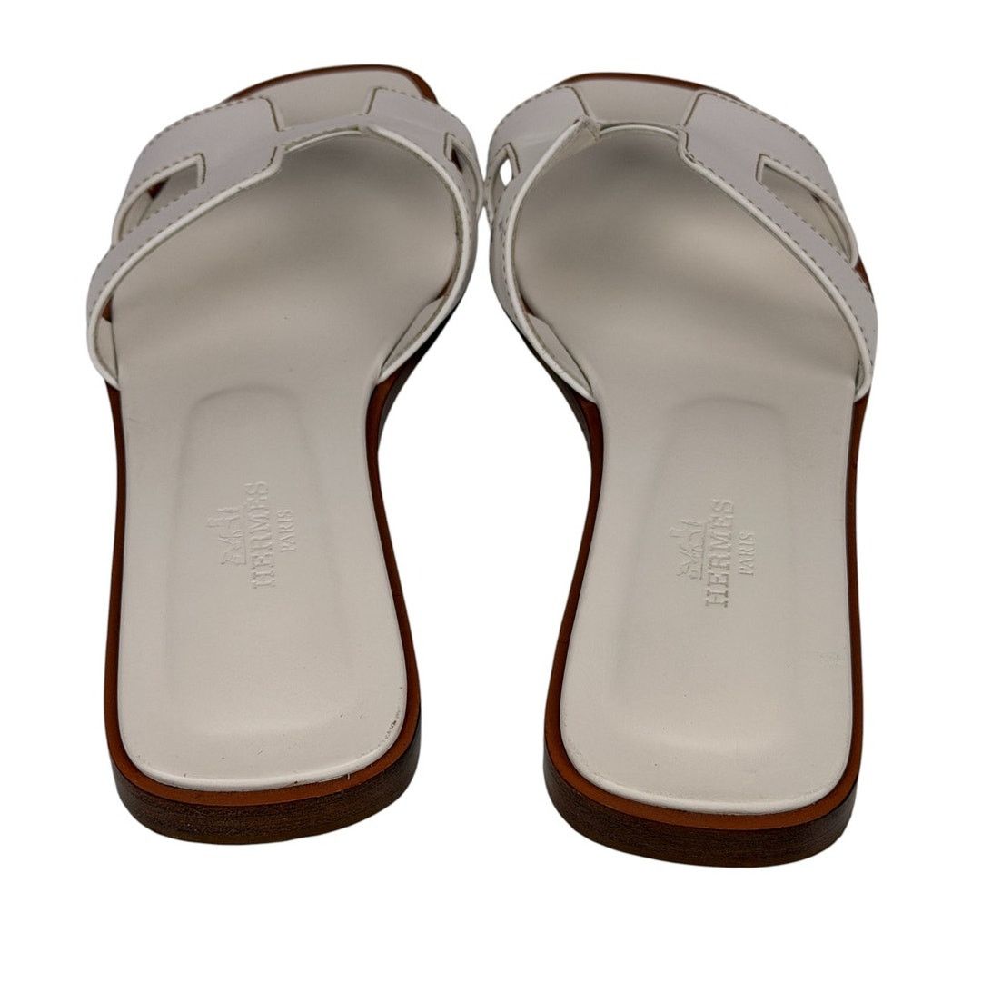 Hermes Hermes White Oran Sandal 36 Size US 6 / IT 36 - 5 Thumbnail