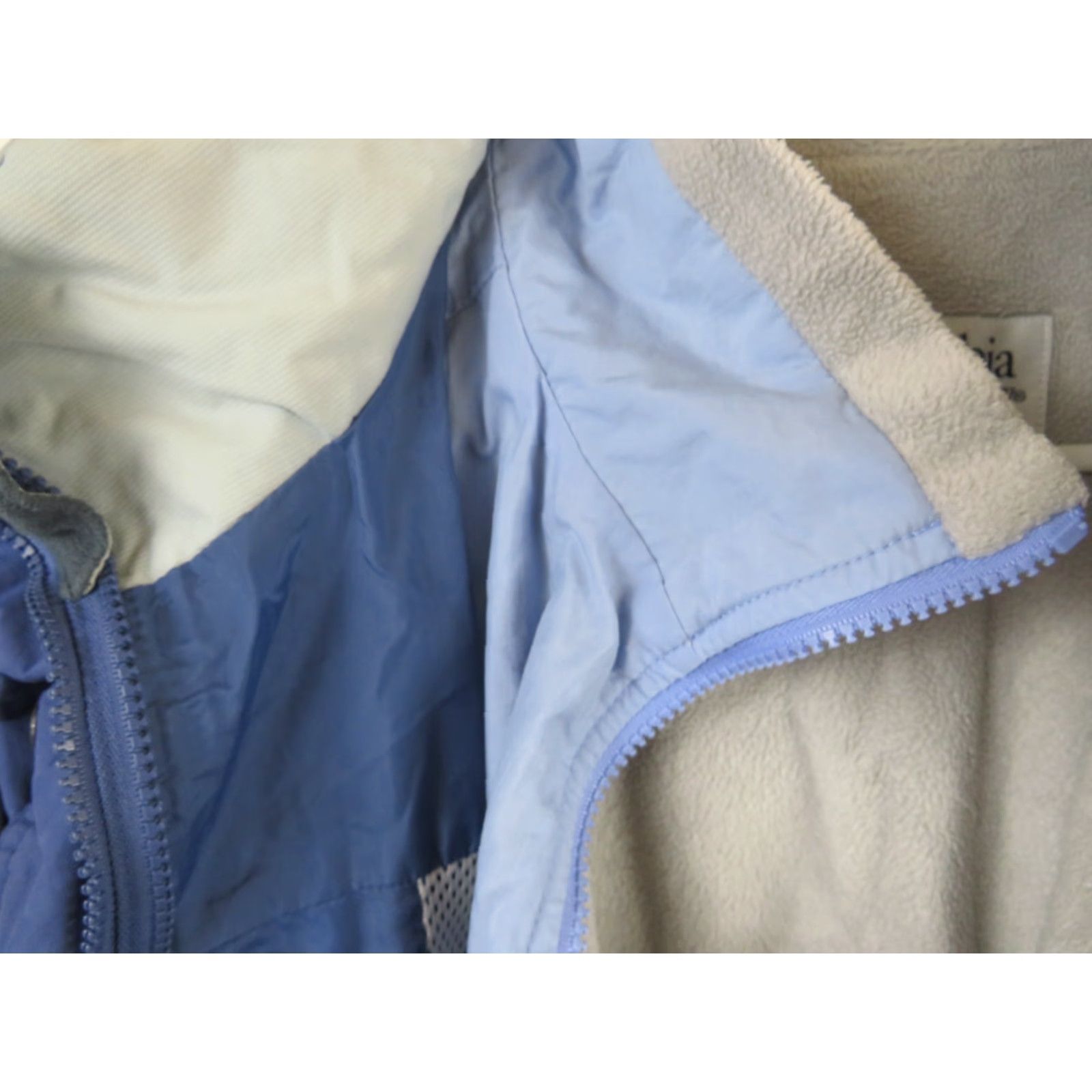 Vintage Columbia Jacket Women L Blue Hooded Lightweight Lined Zip Outdoor Womens Size L / US 10 / IT 46 - 6 Thumbnail