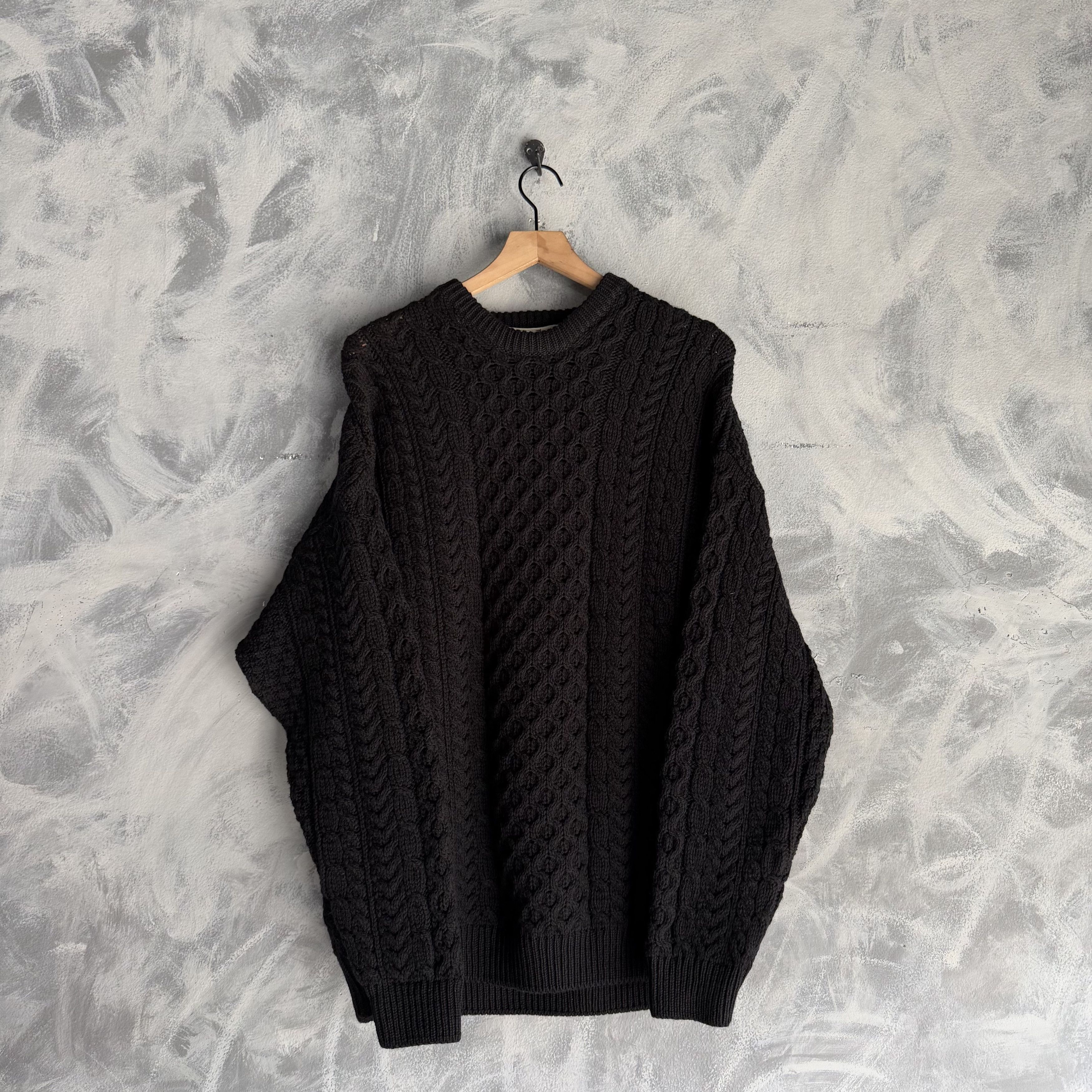Aran Sweater Market Aran Sweater Market Knit Wool Fisherman Sweater Mens Size US XL / EU 56 / 4 - 1 Thumbnail