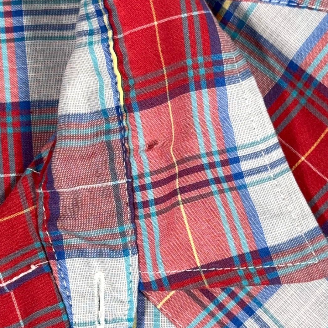 Vintage VINTAGE Open Range Western Shirt Mens XL Red Plaid Pearl Snap 90s Long Sleeve Button-Up Size US XL / EU 56 / 4 - 6 Thumbnail