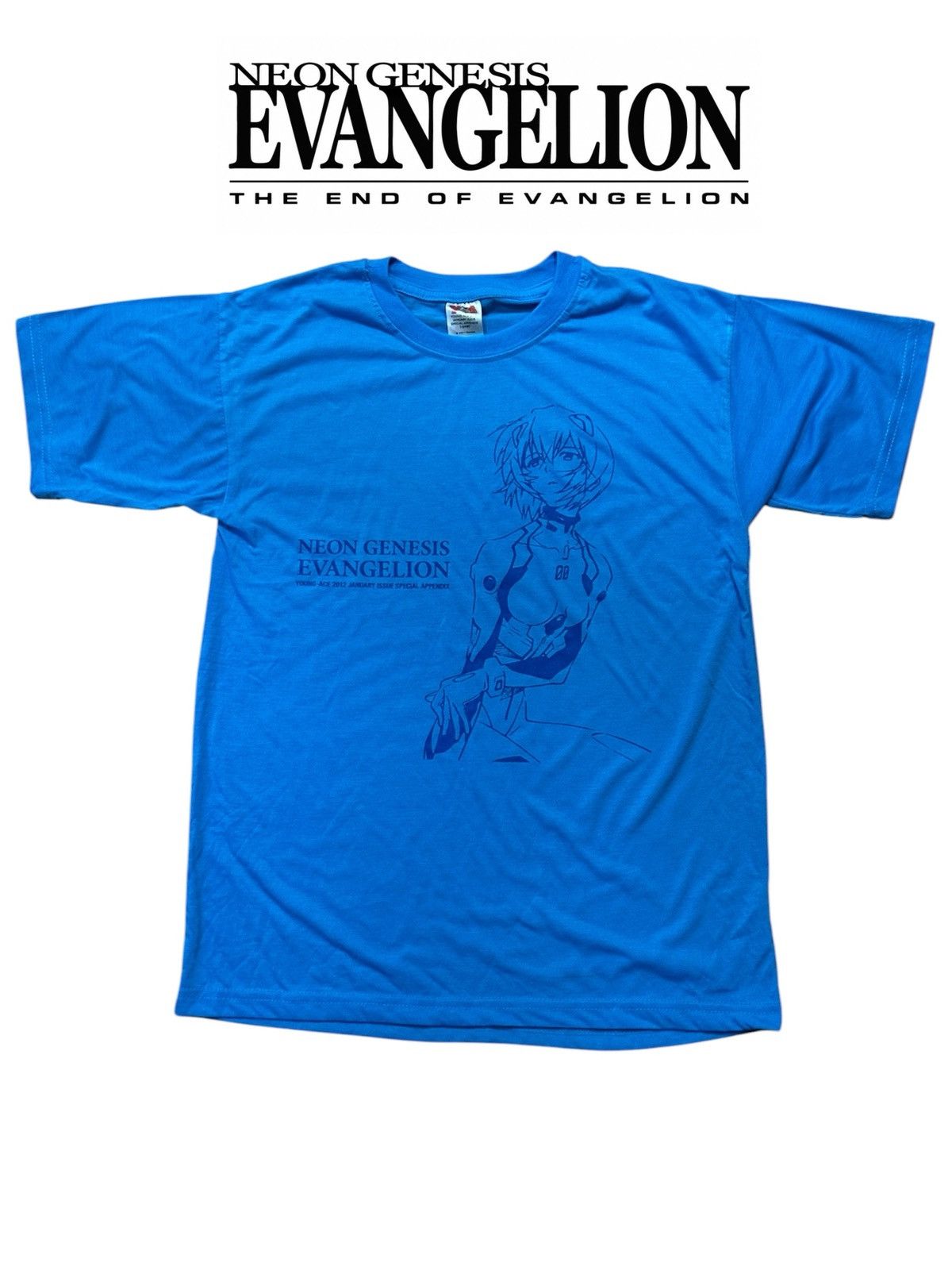 Anime 2012 Young Ace Rei Ayanami Evangelion Anime Tshirt Size US M / EU 48-50 / 2 - 1 Thumbnail