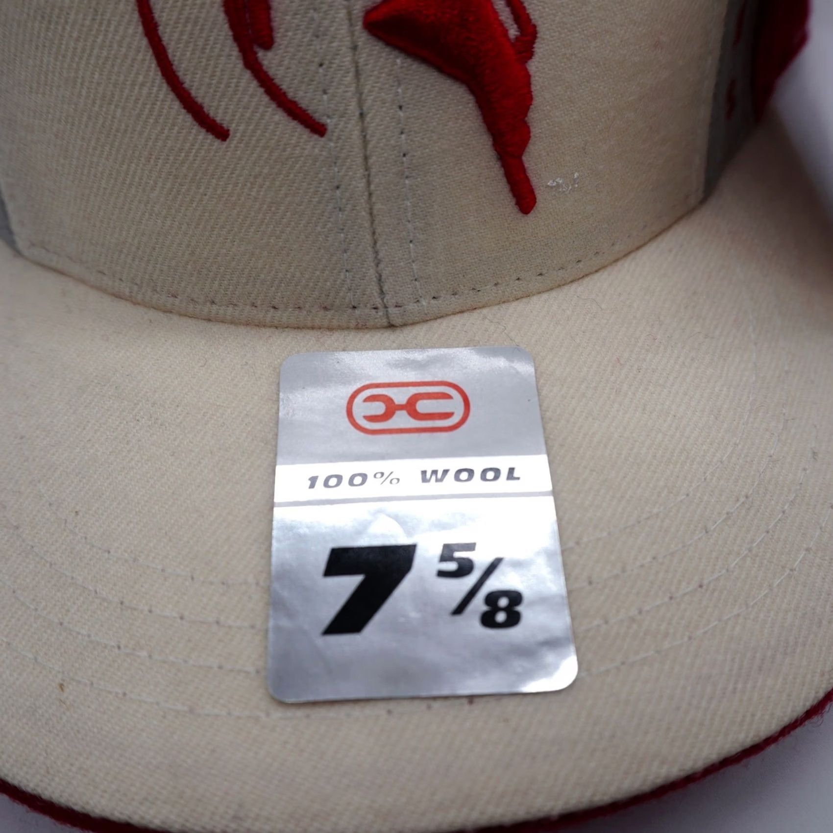 Vintage Detroit Titans Hat Mens 7 5/8 Wool Fitted Baseball Cap Cream Red Size ONE SIZE - 2 Thumbnail