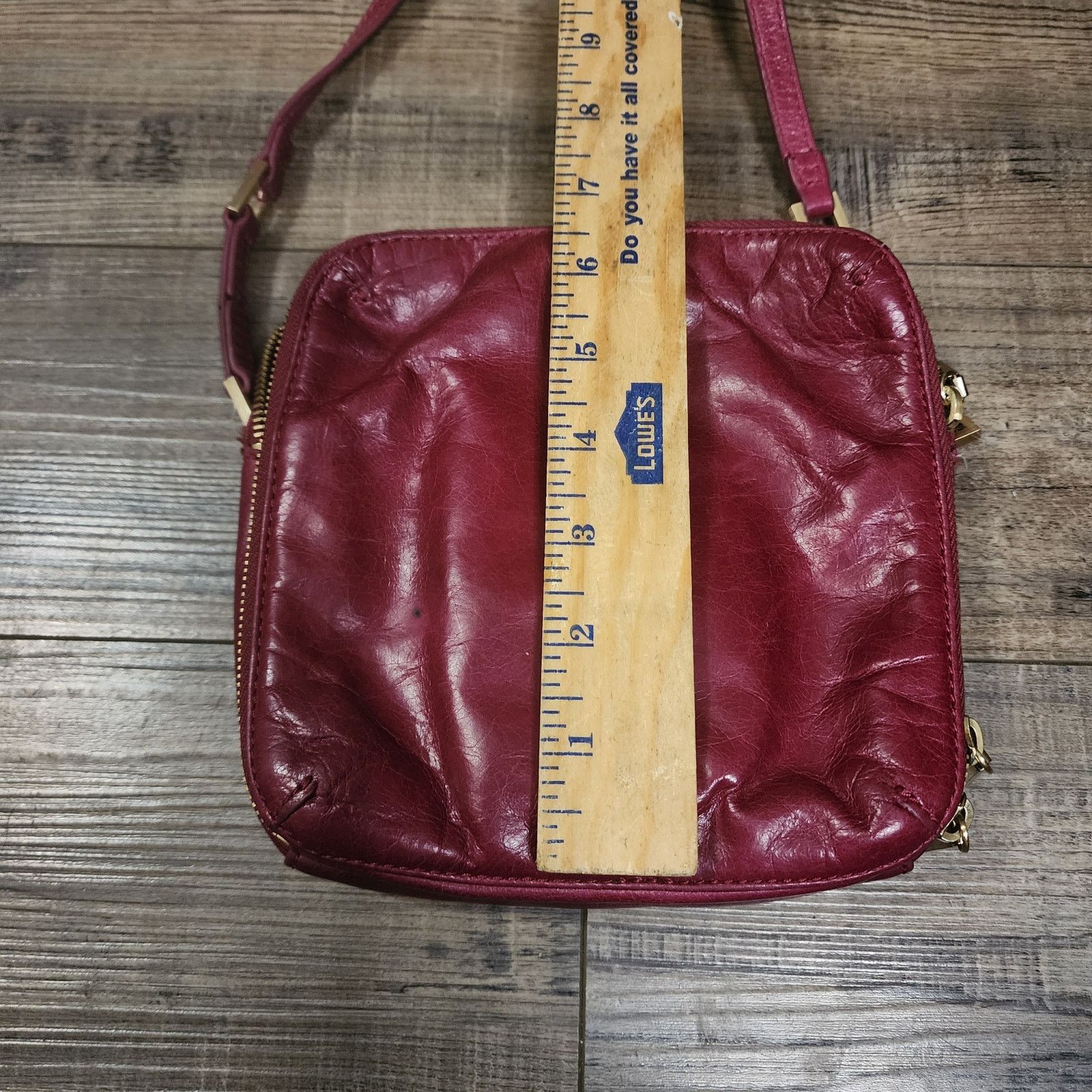 Hobo Hobo crossbody bag small square Maroon beautiful interior E Size ONE SIZE - 4 Thumbnail