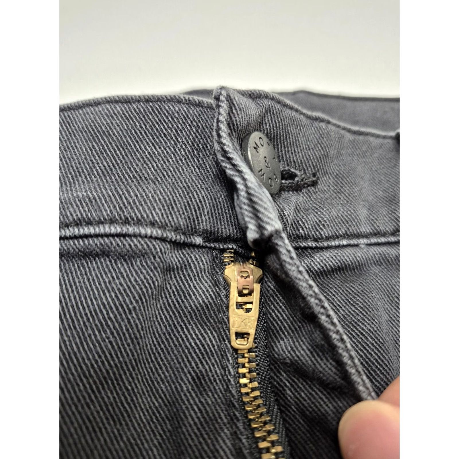 Mott & Bow Mott & Bow Jeans 36x32 Gray Slim Stone 9 Month Denim Straight Stretch Mens Regular Zip Pockets Logo Cord Belt Loops Stones Wash Size US 36 / EU 52 - 4 Thumbnail