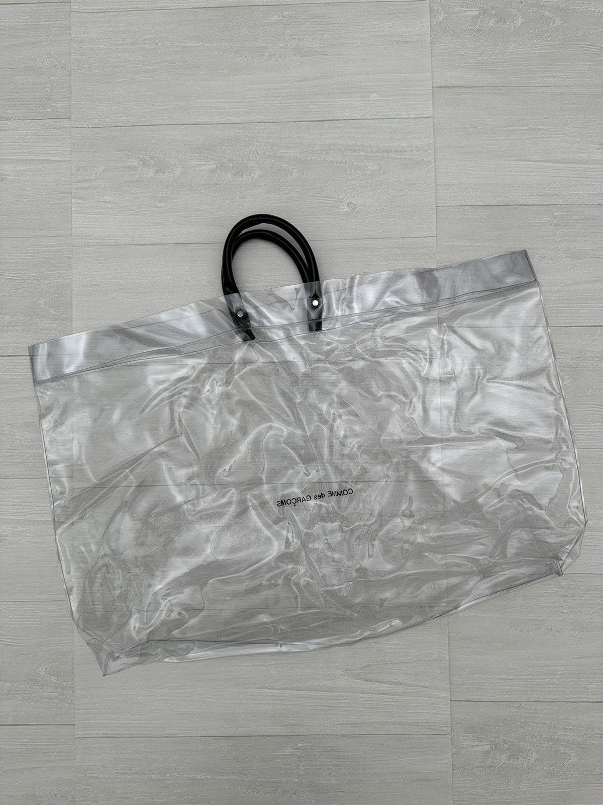 Comme des Garcons RARE Comme des Garcons Clear Transparent Vinyl Tote Bag Size ONE SIZE - 5 Thumbnail