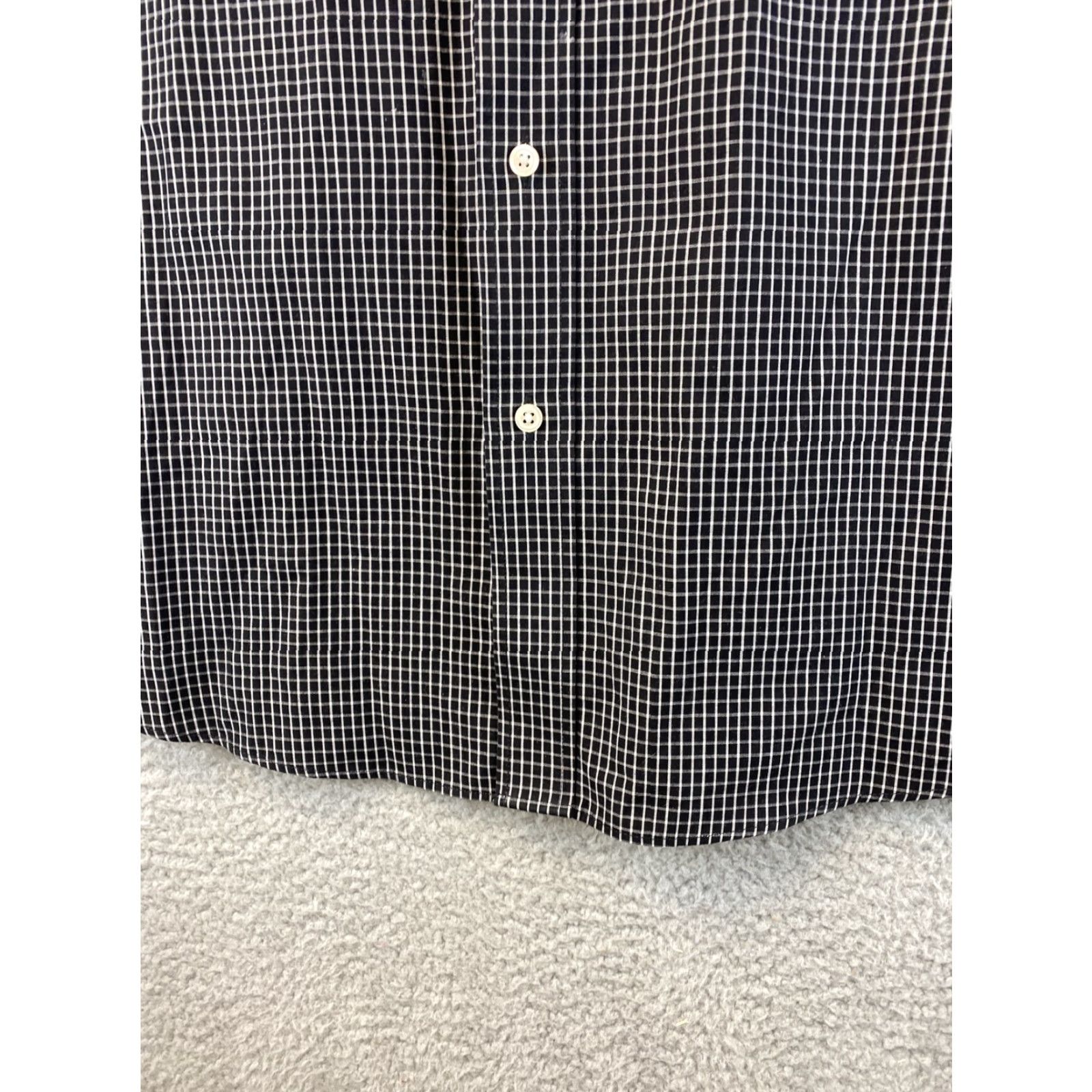 Croft & Barrow Croft & Barrow Shirt Men’s 18 34/35 Black Plaid Long Sleeve Button-Up Classic Fit 100% Cotton Regular Vintage? No Size US XXL / EU 58 / 5 - 2 Thumbnail