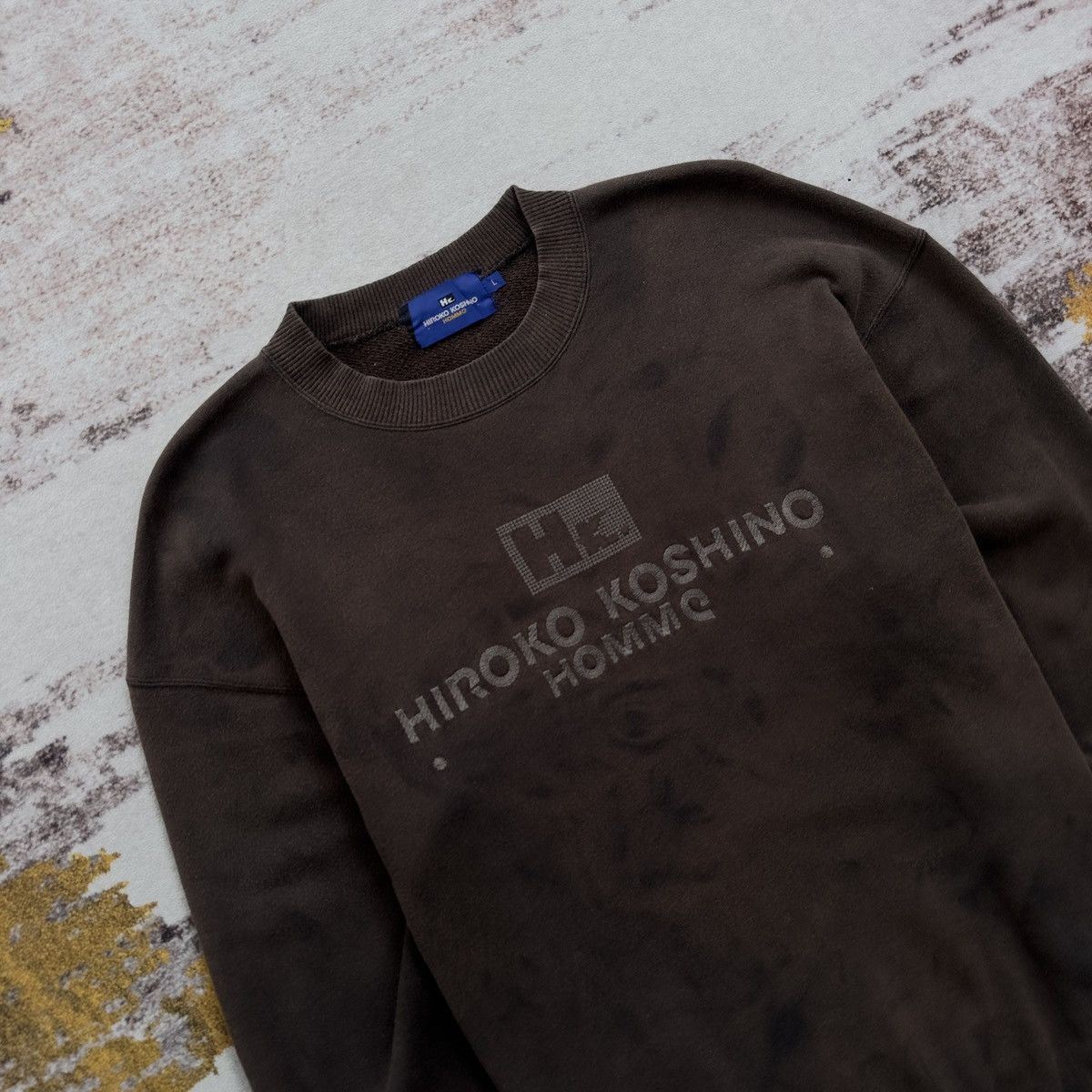 Hiroko Koshino Homme VINTAGE HIROKO KOSHINO HOMME EMBROIDERY LOGO TIE DYE Size US L / EU 52-54 / 3 - 3 Thumbnail