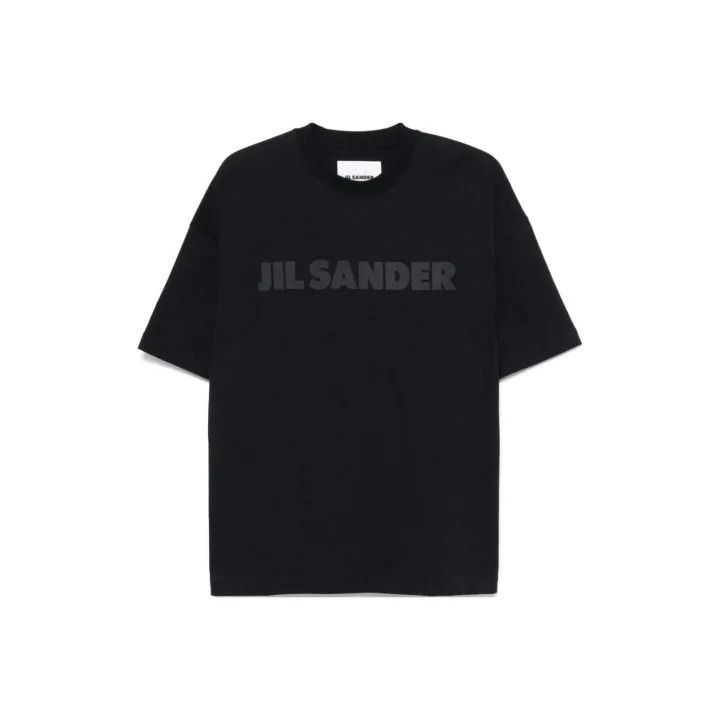 Jil Sander JIL SANDER Black Logo Short Sleeve T-shirt 0079 Size US L / EU 52-54 / 3 - 1 Thumbnail