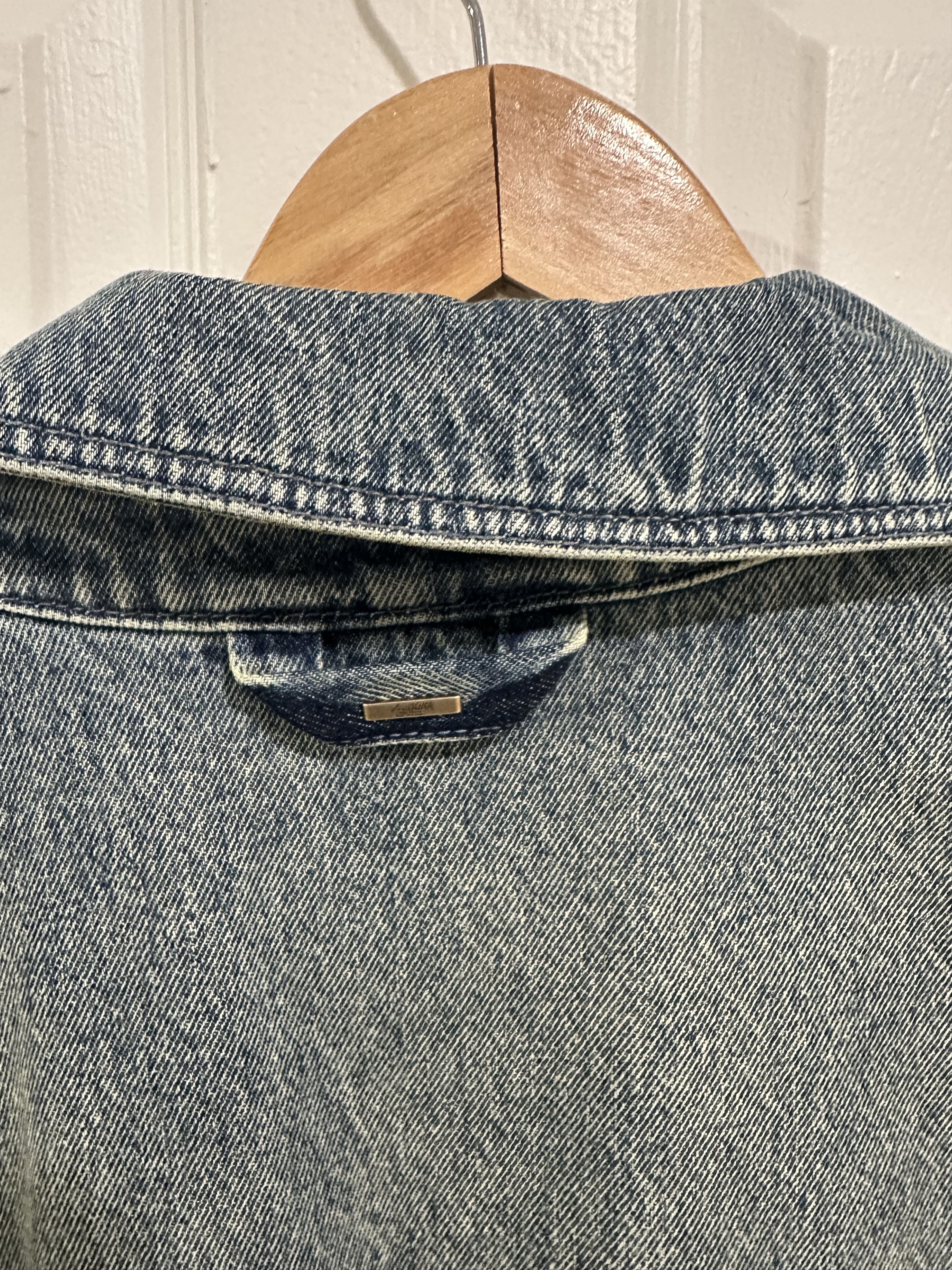 Louis Vuitton Louis Vuitton Short Sleeved Denim Workwear Shirt Size US XL / EU 56 / 4 - 5 Thumbnail