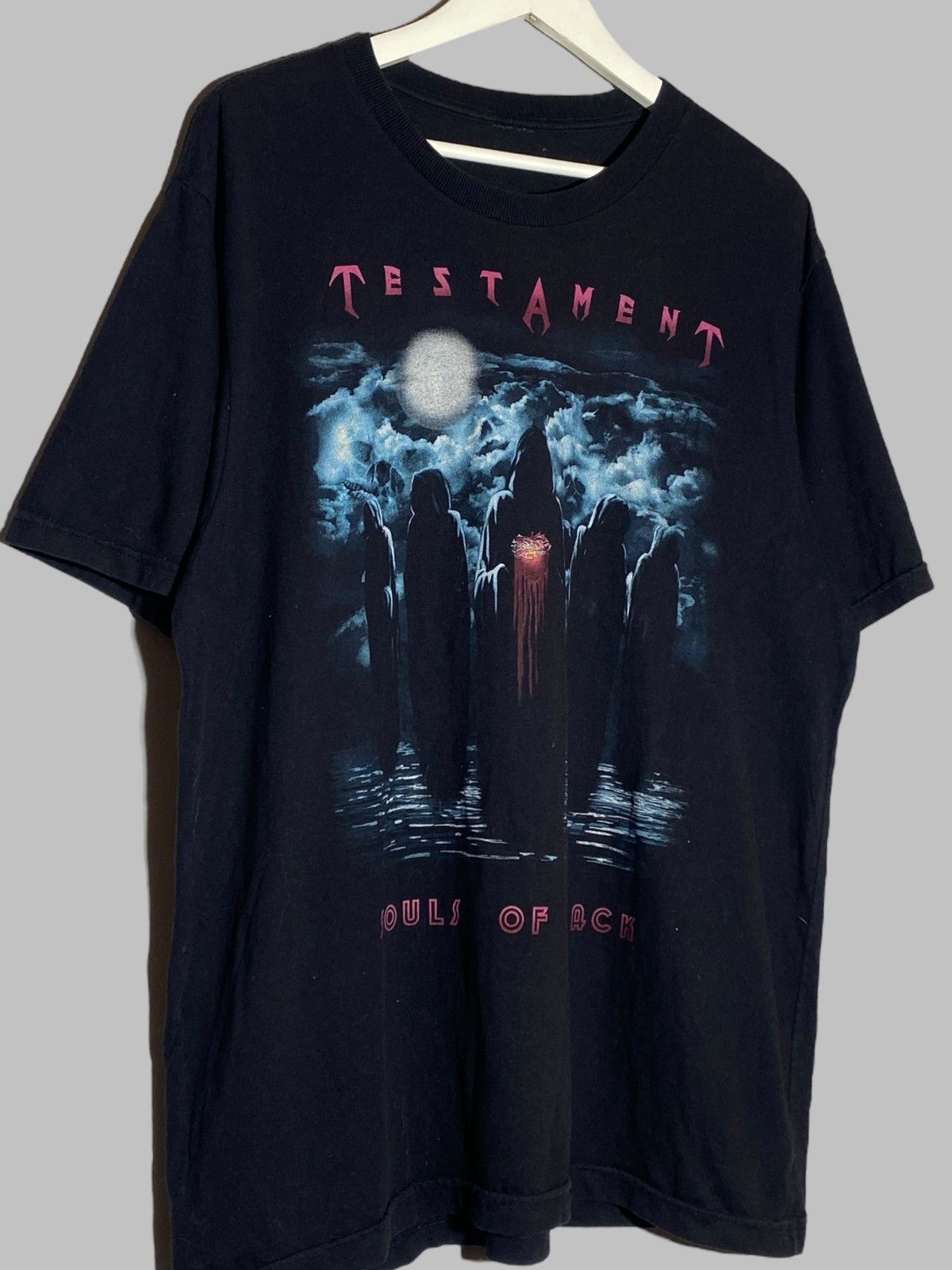 Band Tees × Vintage Vintage Testament Souls of Black Graphic Print Black Tee Size US L / EU 52-54 / 3 - 3 Thumbnail