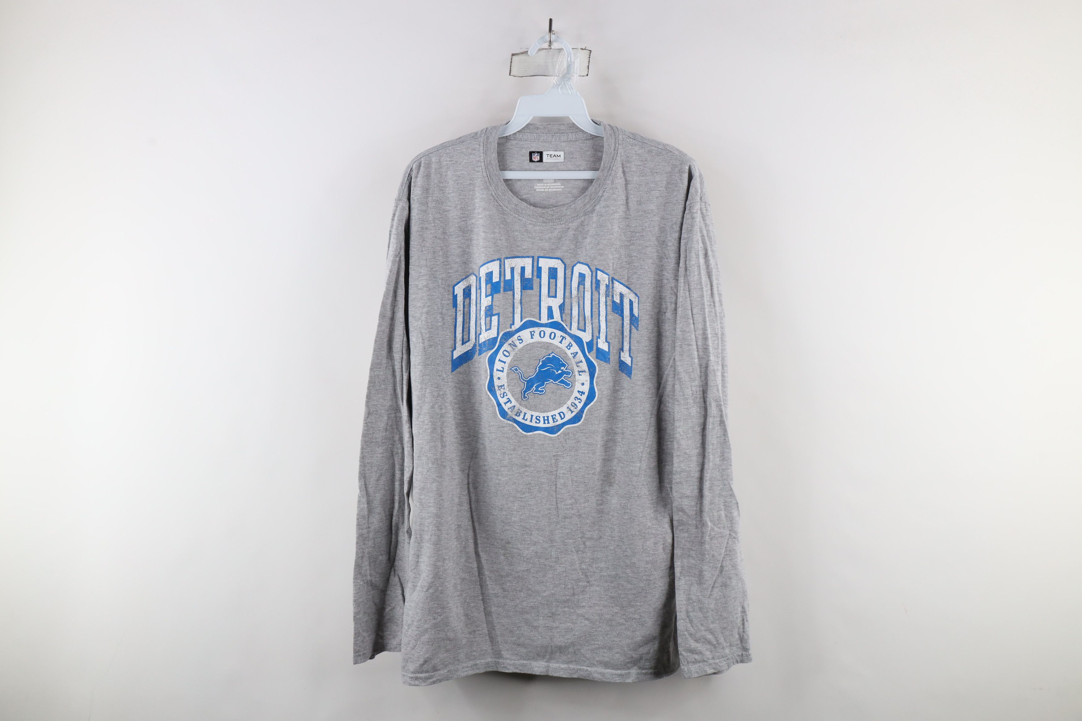 Vintage Vintage Detroit Lions Football Long Sleeve T-Shirt Gray Size US L / EU 52-54 / 3 - 1 Thumbnail
