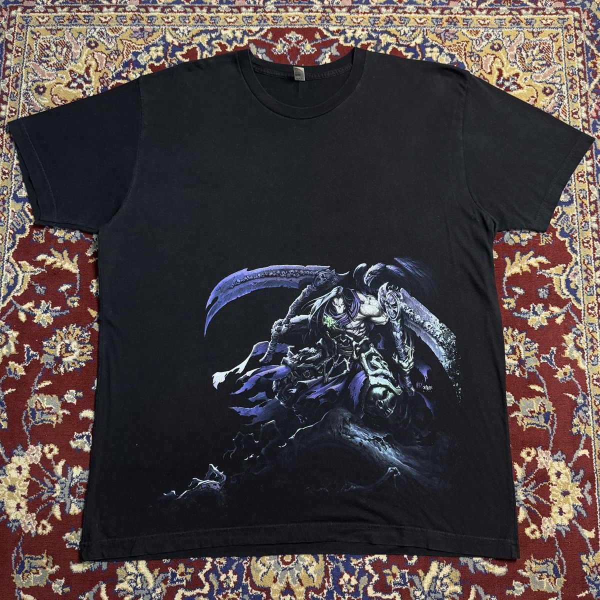 Playstation Vintage 2012 Darksiders 2 Death video game promo tee THQ Size US XXL / EU 58 / 5 - 1 Thumbnail