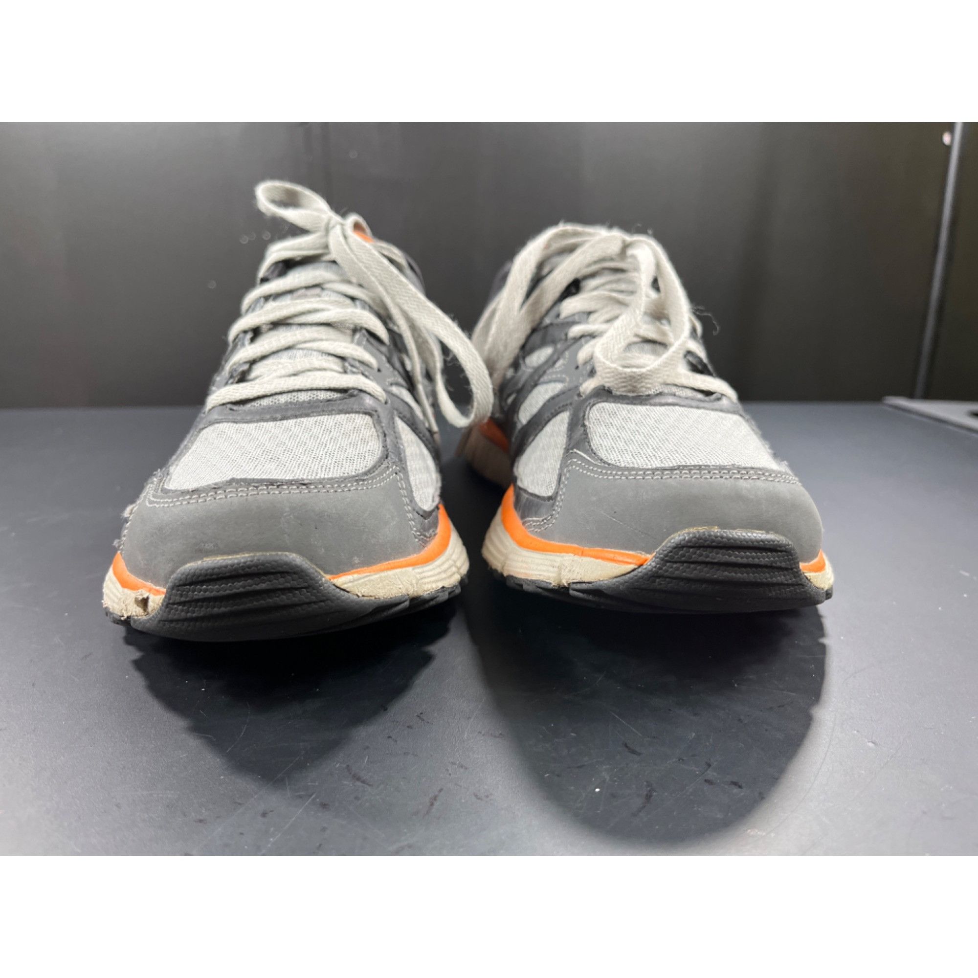 SKECHERS Skechers SKU 7841 Mens lightweight Gray Orange Running Shoes Size US 10 / EU 43 - 4 Thumbnail