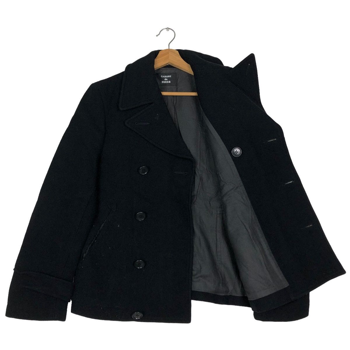 Issey Miyake 🔥Vtg Wool Double Breast Biker Issey Miyake Cabane De Zucca Size US S / EU 44-46 / 1 - 9 Thumbnail