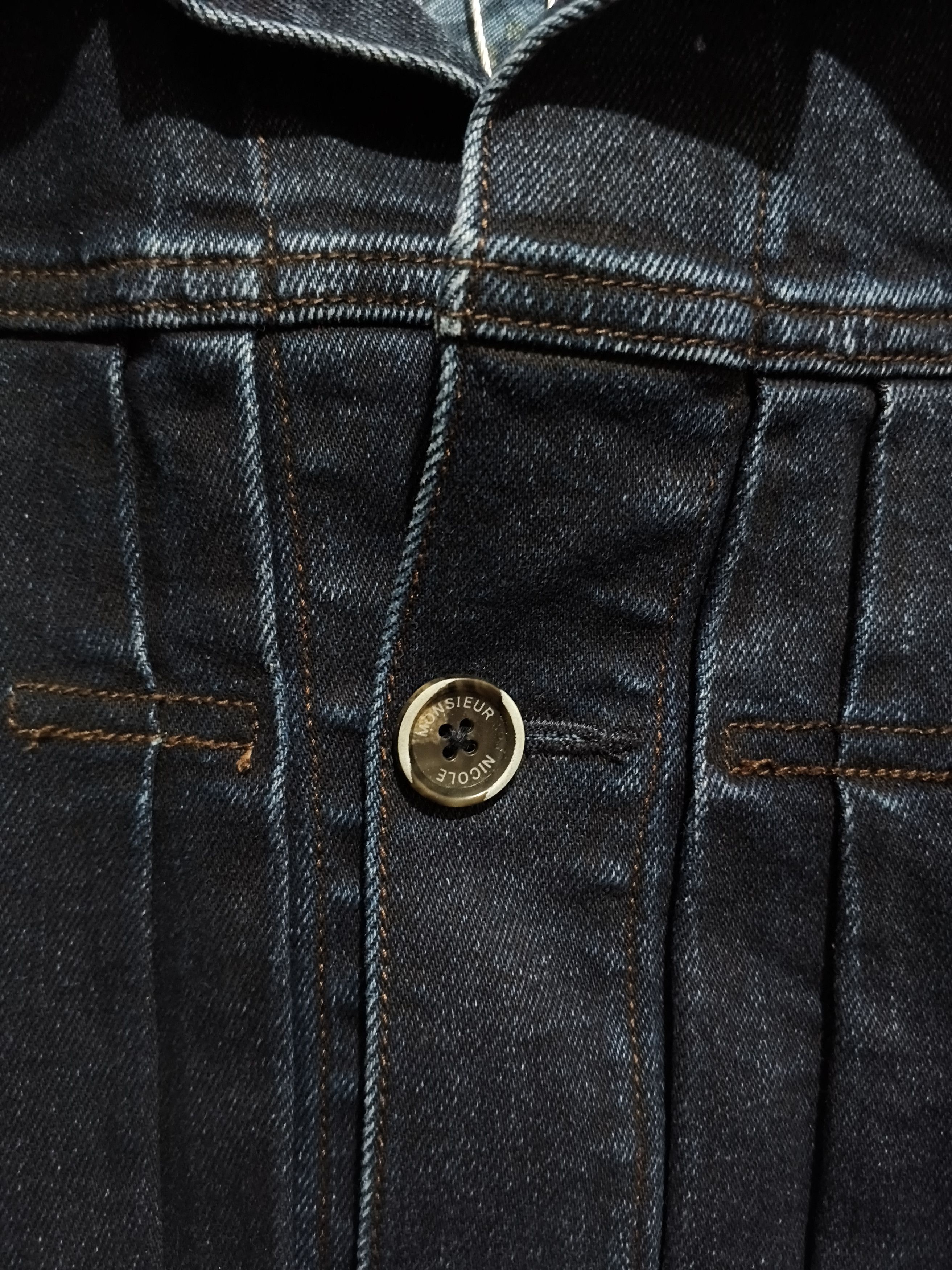 Japanese Brand MONSIEUR NICOLE TYPE 1 DENIM JACKET Size XL / US 12-14 / IT 48-50 - 4 Thumbnail