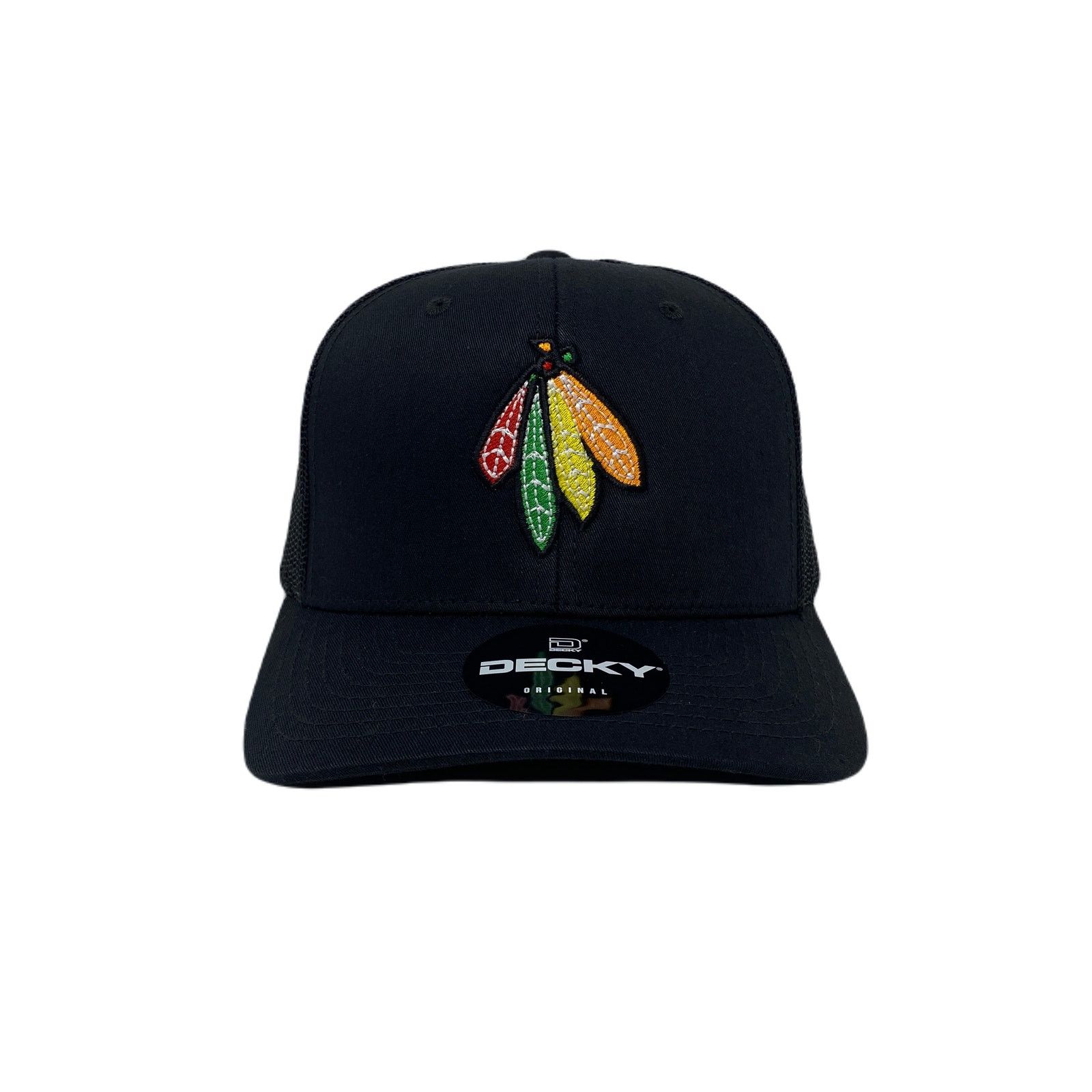 Other Indian Feather Bundle Trucker Hat in Black Size ONE SIZE - 2 Thumbnail