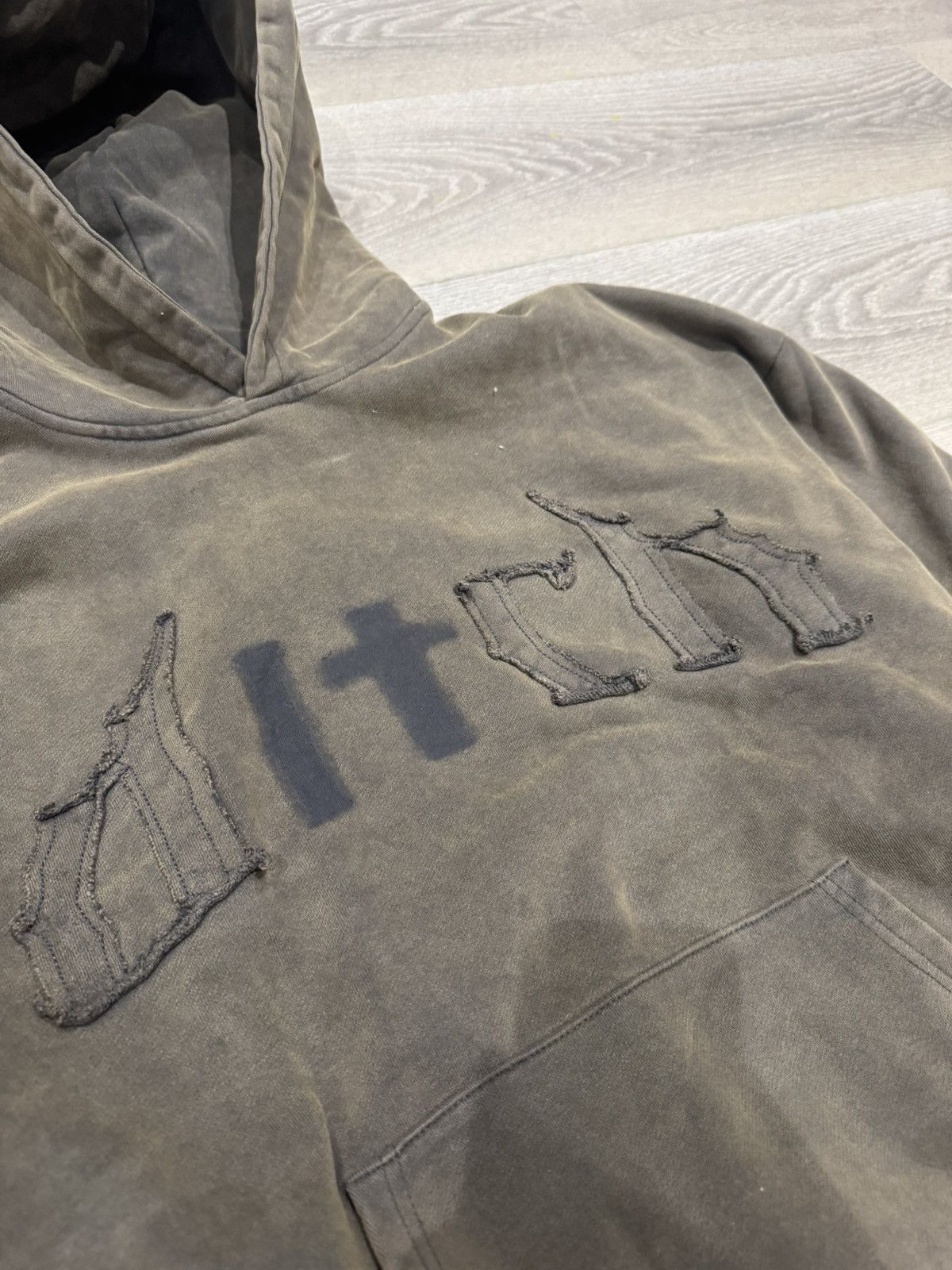 Designer × Vintage Baggy Deisgner Ash Ditch La Missing Patch Pullover Hoodie Size US M / EU 48-50 / 2 - 2 Thumbnail