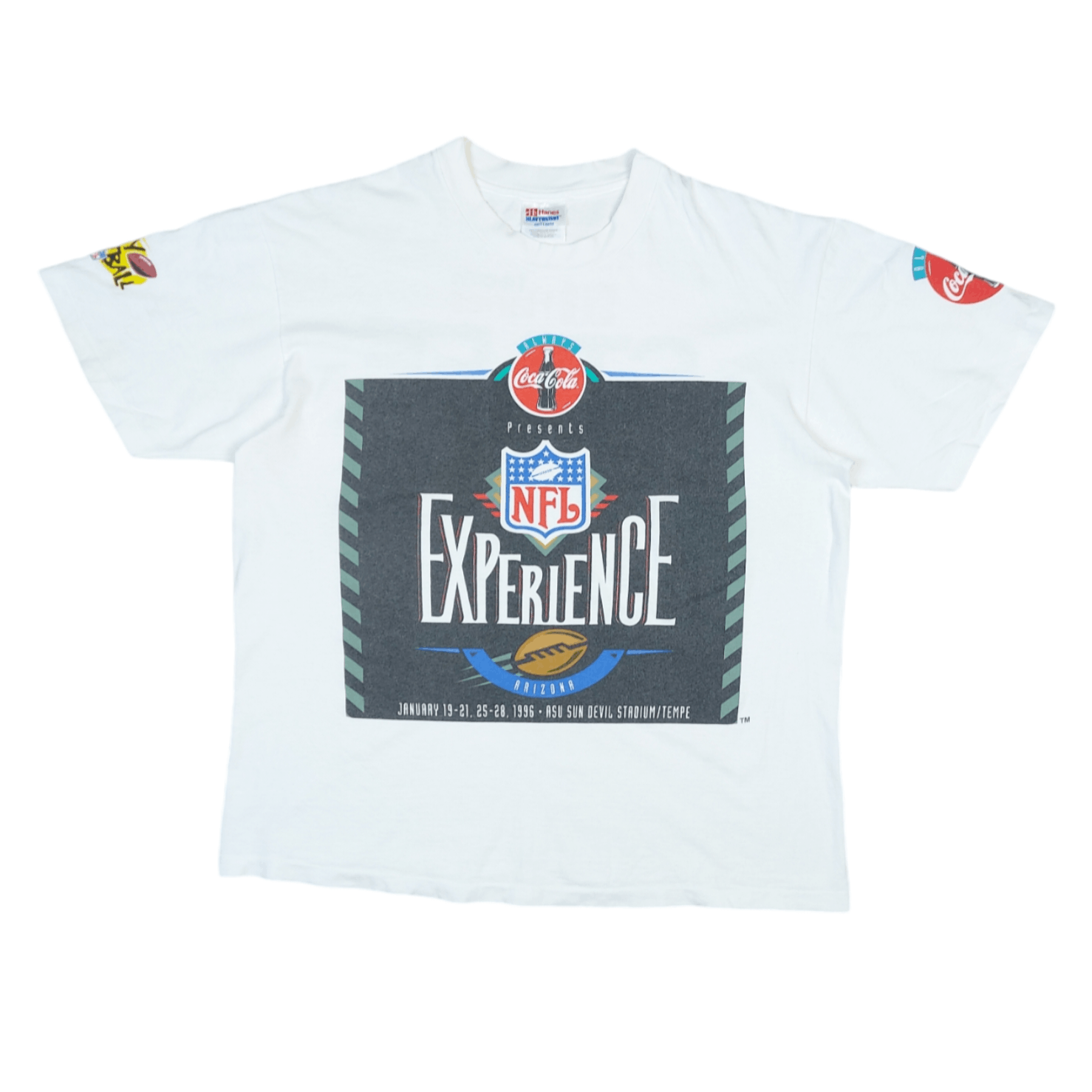 Coca Cola × NFL × Vintage Vintage 90s NFL Experience Arizona Coca-Cola Staff TEE Size US L / EU 52-54 / 3 - 2 Thumbnail