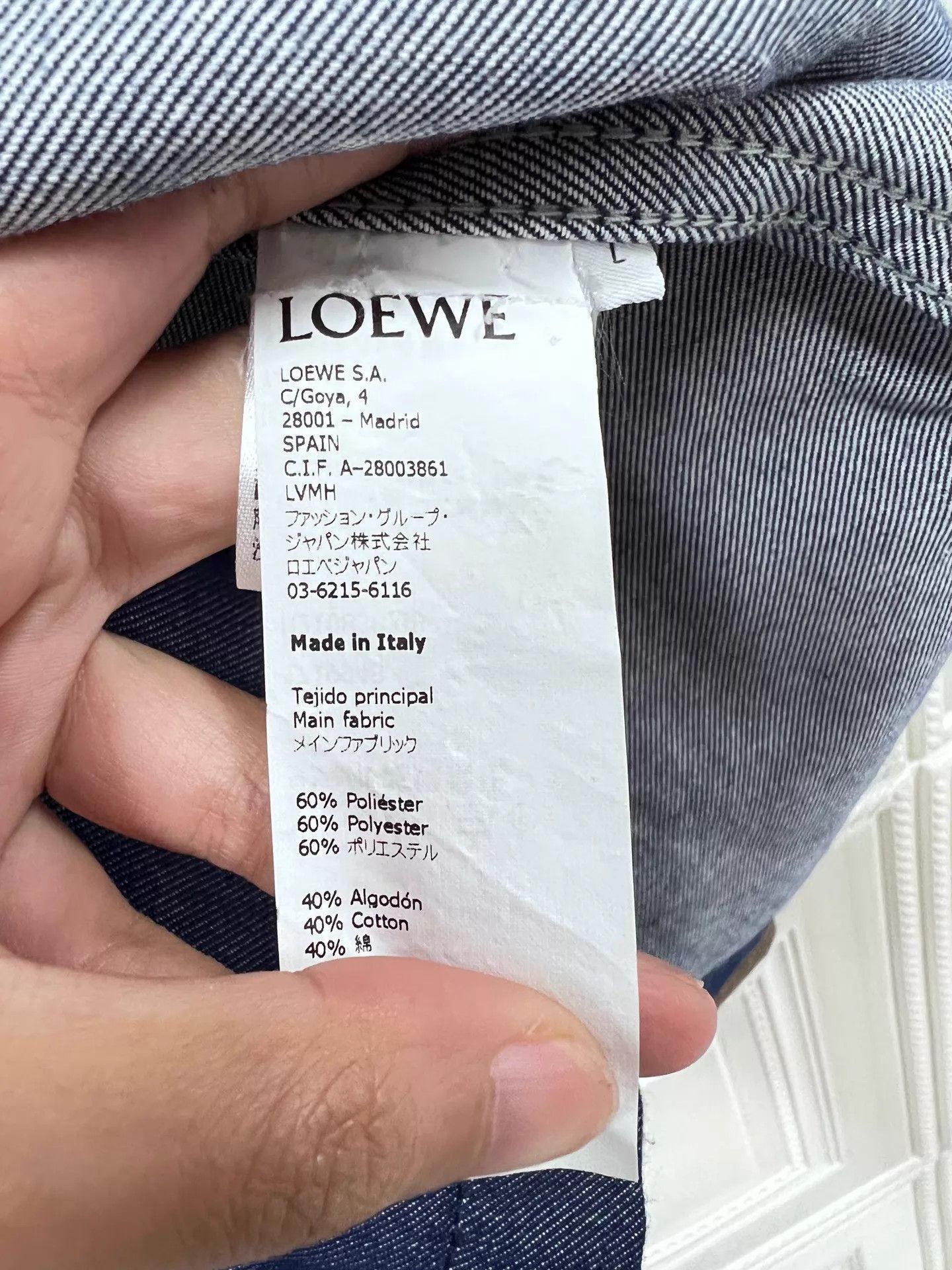 Loewe Loewe color blocked pocket denim shirt jacket L 99 Size US L / EU 52-54 / 3 - 4 Thumbnail