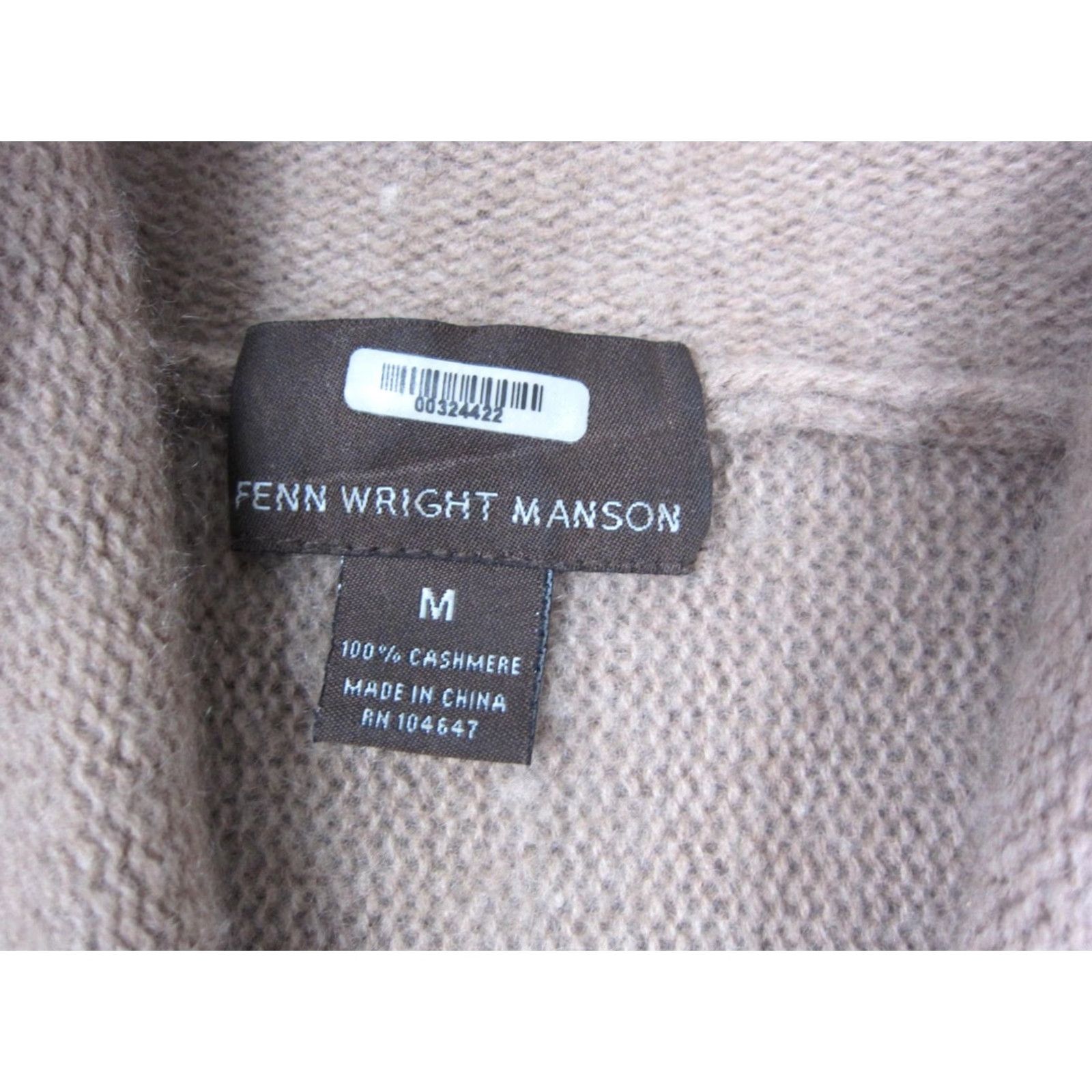 Vintage Fenn Wright Manson Cardigan Womens M Brown 100% Cashmere Open Fringe Knit Long Sleeve Classic Style 90s City Vintage: No Womens Size M / US 6-8 / IT 42-44 - 3 Thumbnail