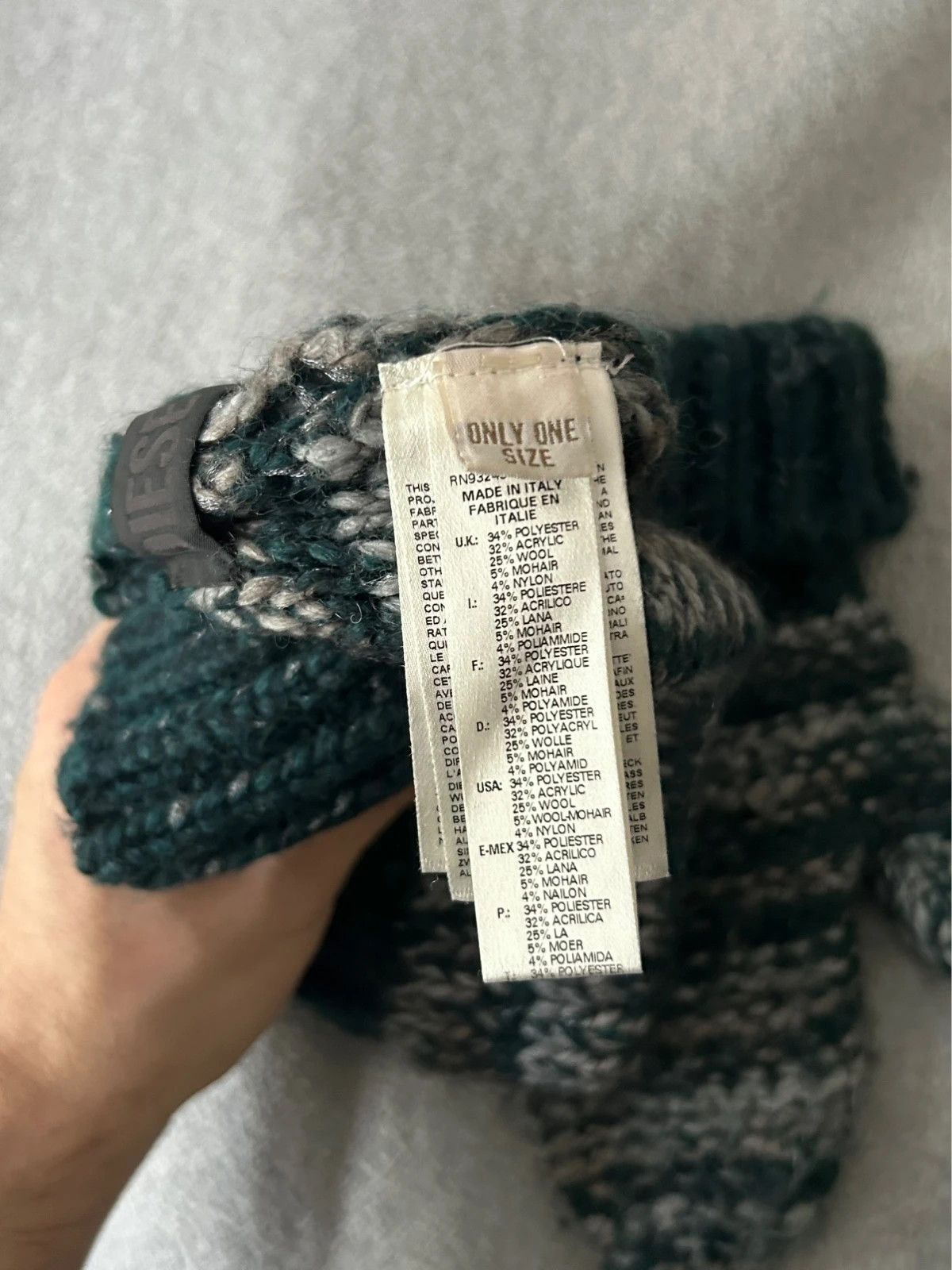 Diesel Diesel Winter Hat and Gloves Set Size ONE SIZE - 5 Thumbnail