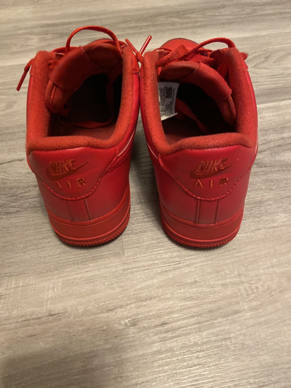 Nike Nike Red AF1 Size US 10.5 / EU 43-44 - 4 Thumbnail