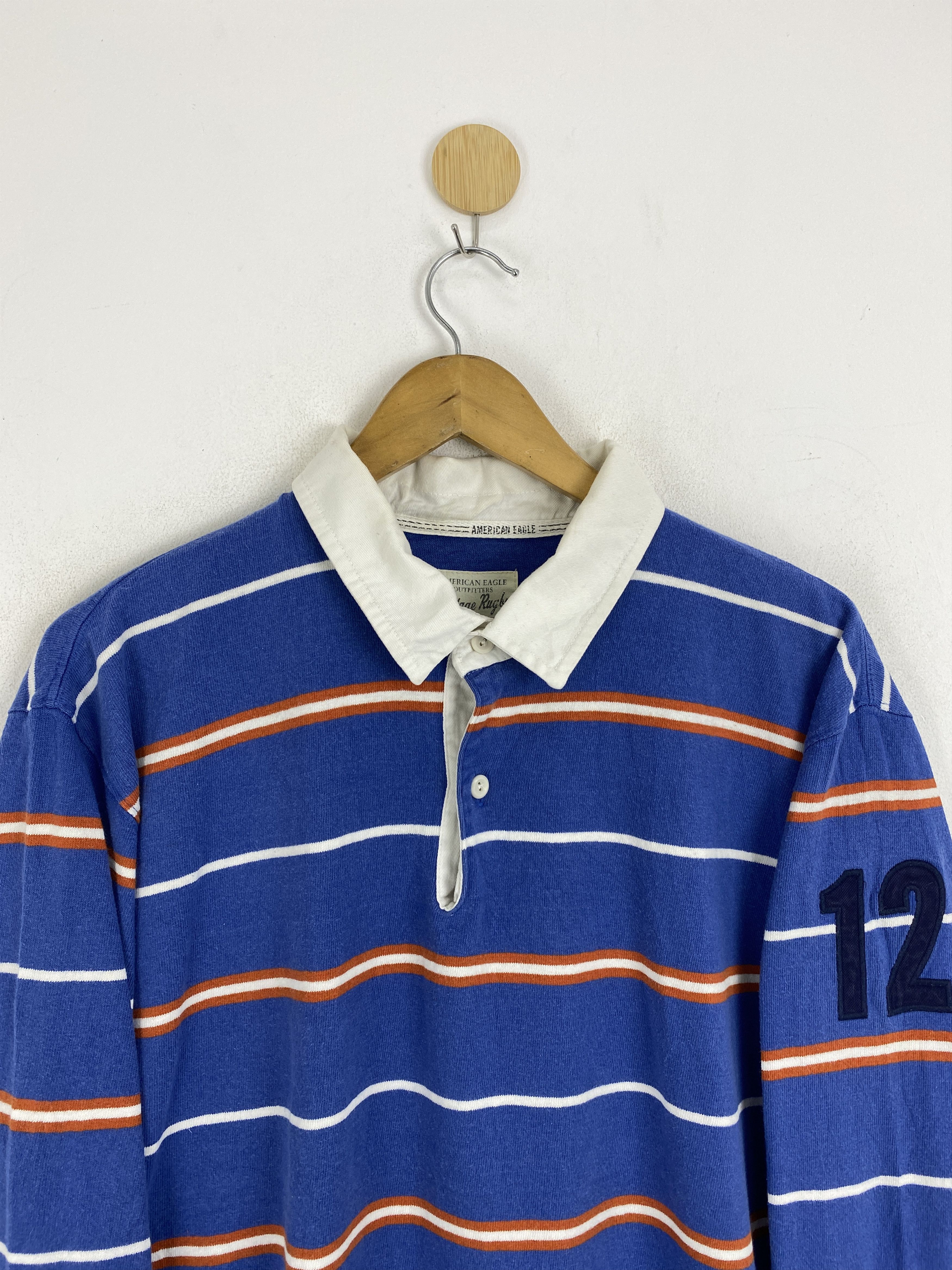 American Eagle Outfitters × Vintage Vintage American Eagle Outfitters Rugby Polo Shirt TA0708 Size US L / EU 52-54 / 3 - 2 Thumbnail