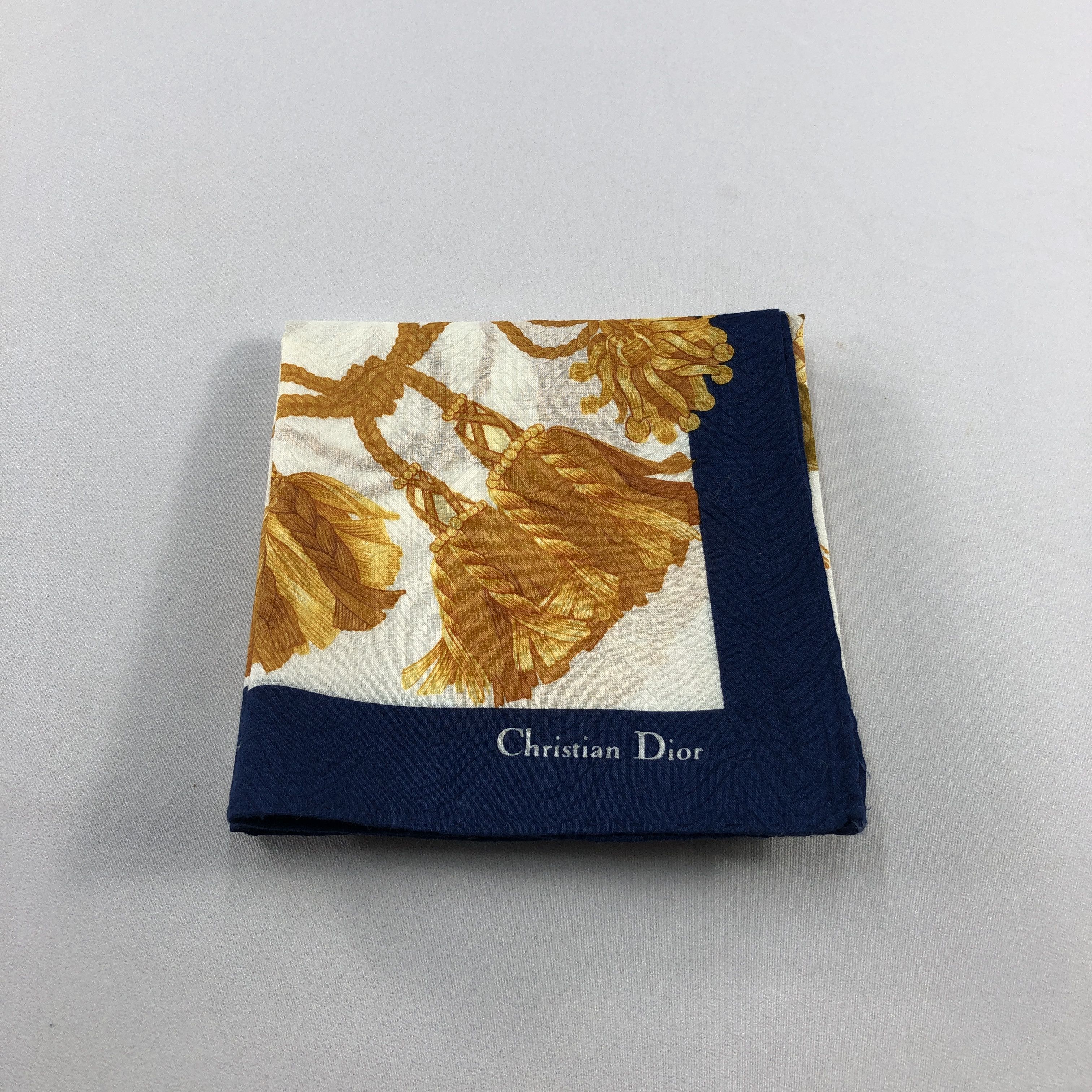 Christian Dior Monsieur Christian Dior Handkerchief Neckerchief Bandana H2863 Size ONE SIZE - 6 Thumbnail