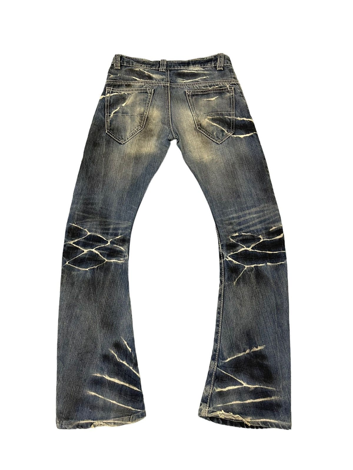 BUFFALO BOBS Flare Jeans Johnny Wolf Curv Leg Distress Low Rise Slim 8🟦1 Size US 30 / EU 46 - 11 Thumbnail