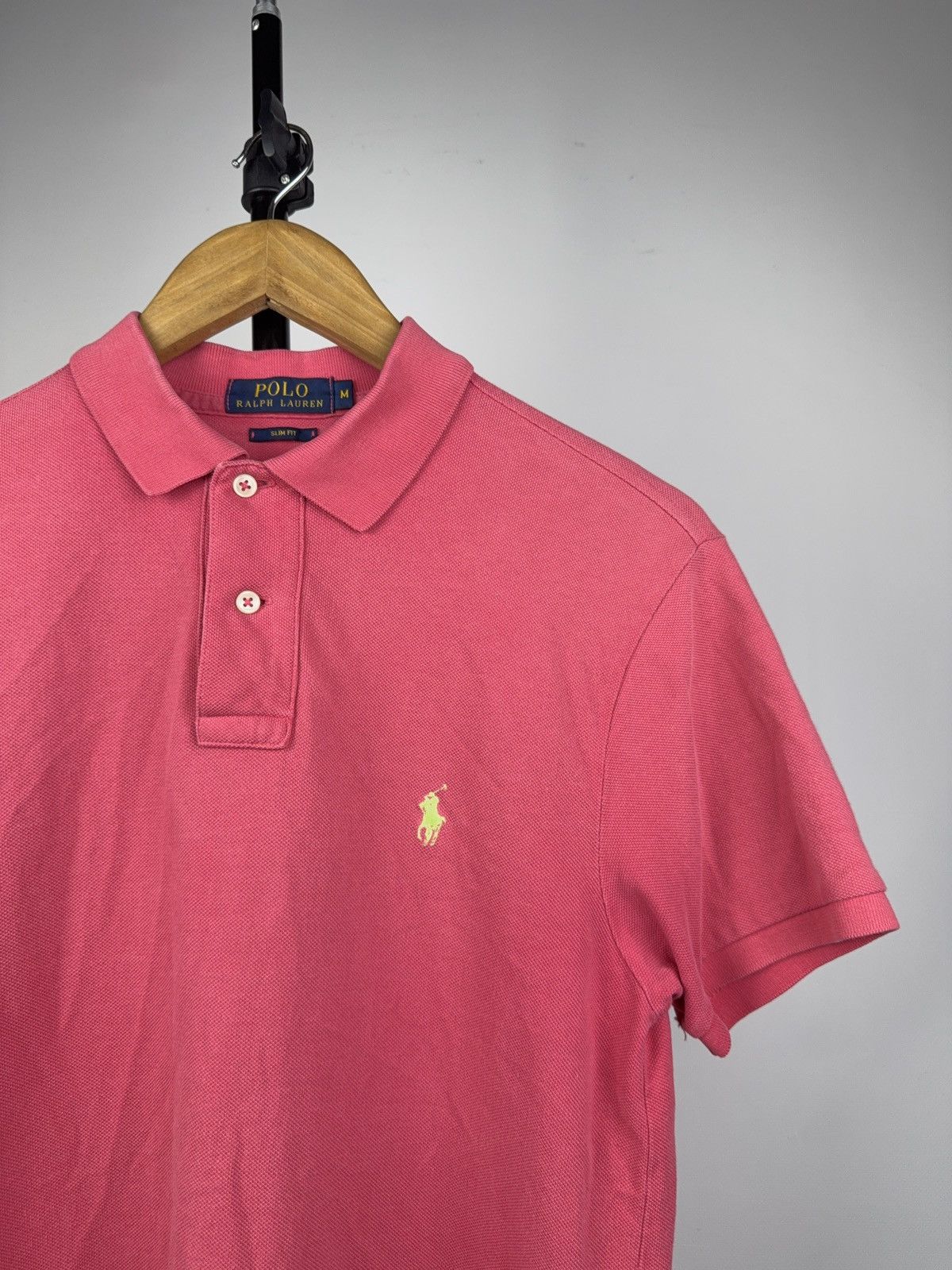 Polo Ralph Lauren 90s Retro Luxury 90s Polo Ralph Lauren Red Polo Shirt 🐎 Size US M / EU 48-50 / 2 - 2 Thumbnail