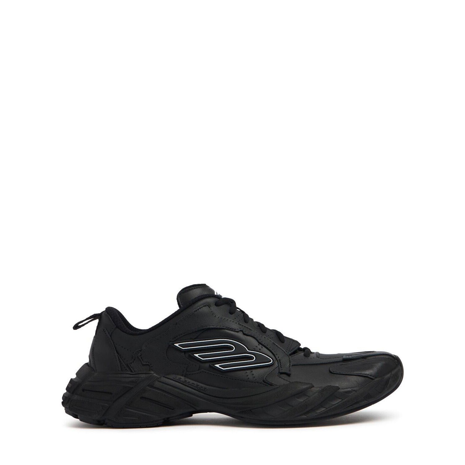 BALENCIAGA Monday Shoe $995 Men's Black Sneakers New & Authe