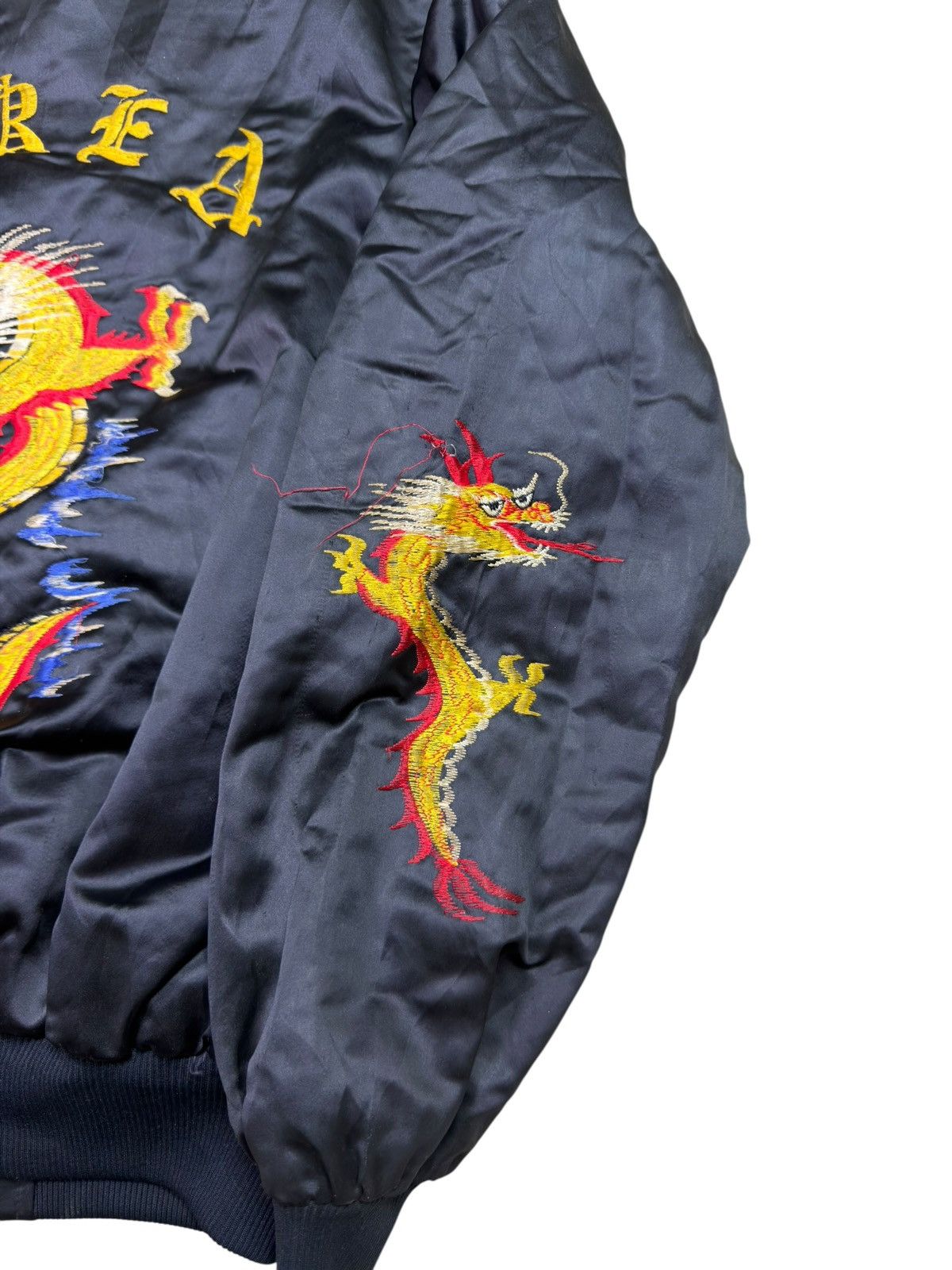 Japanese Brand VINTAGE 1980s KOREA DRAGON SOUVENIR BOMBER BETTY ARMY JACKET Size US M / EU 48-50 / 2 - 5 Thumbnail