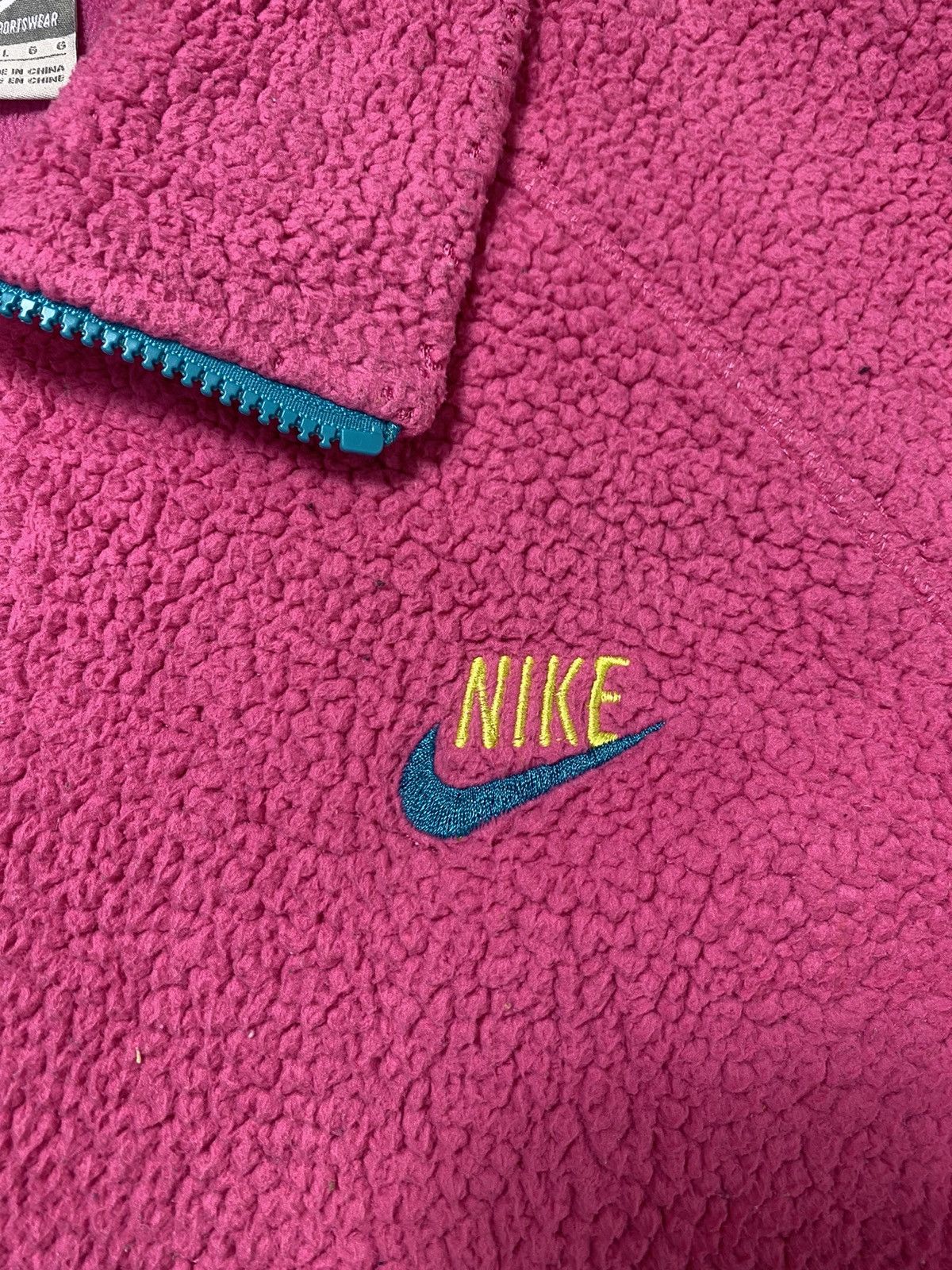 Nike × Vintage A10 Rare - Vintage Nike Zipper Fleece Jacket Size M / US 6-8 / IT 42-44 - 10 Thumbnail