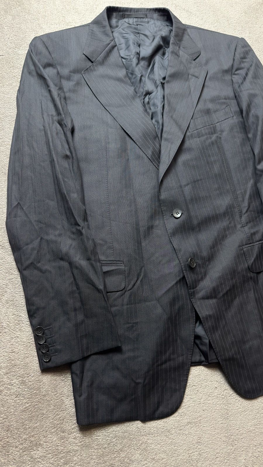 Gucci 00s Gucci Tom Ford Printstripe Blazer ysl dior cdg armani Size 54L - 2 Thumbnail