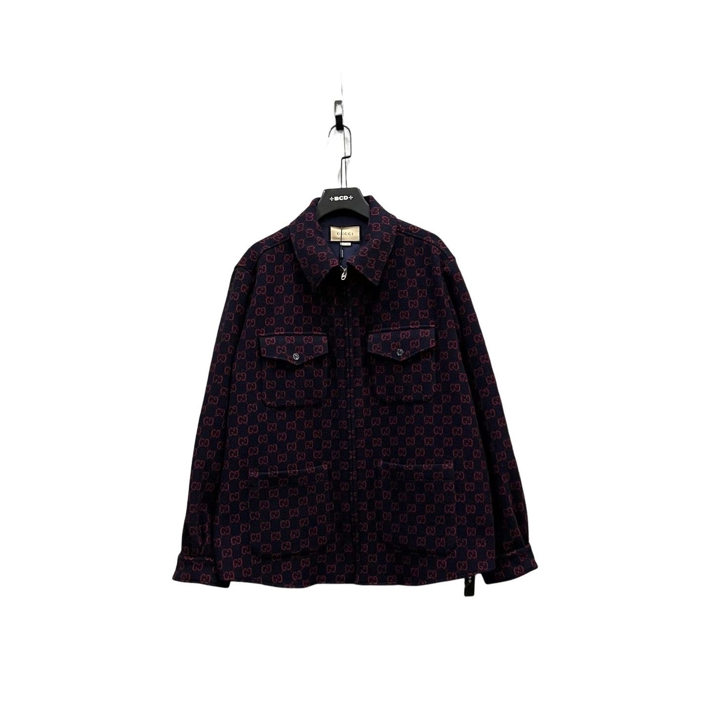 Gucci Gucci GG Monogram Wool Zip Jacket Size 54 Size US L / EU 52-54 / 3 - 1 Thumbnail