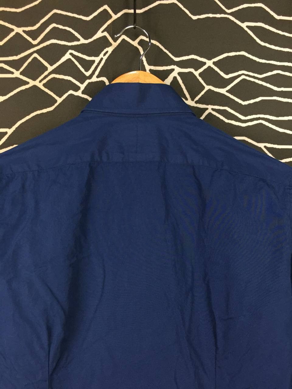Japanese Brand Azabu Tailor x Thomas Mason Navy Blue Button-Down Shirt Size US S / EU 44-46 / 1 - 7 Thumbnail