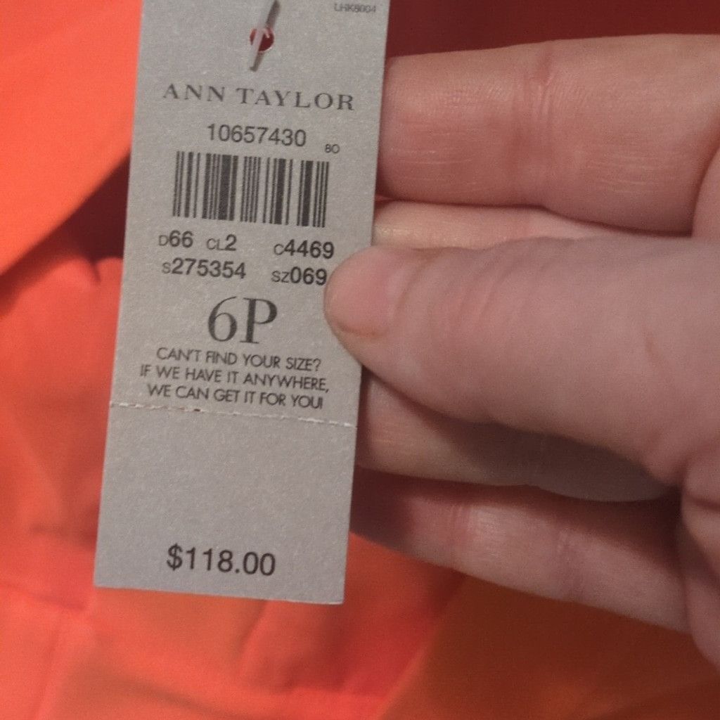 Ann Taylor Ann Taylor Petites Orange Skirt Soze 6P Size 28" / US 6 / IT 42 - 5 Thumbnail
