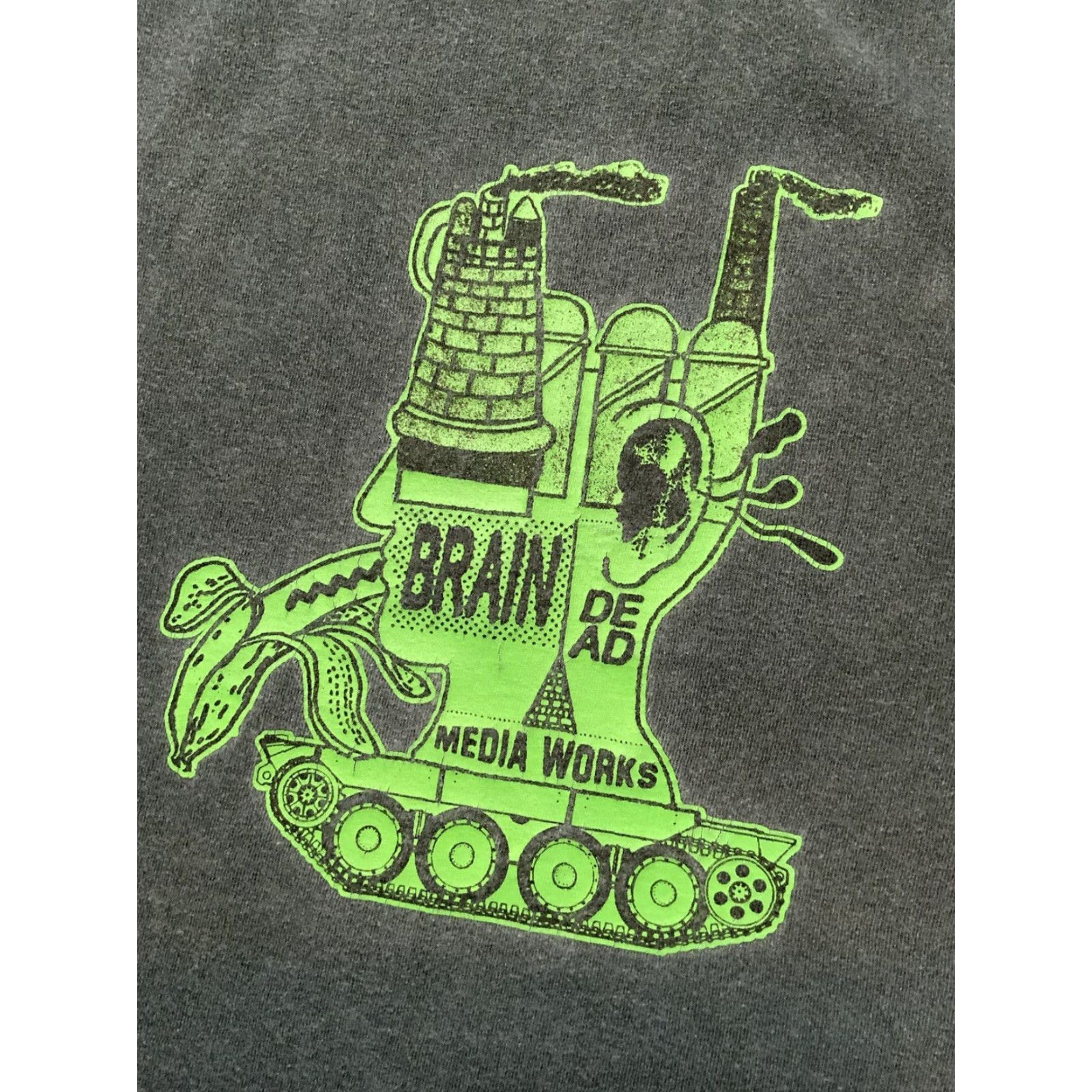 Brain Dead VINTAGE Brain Dead Media Works Psycho Underground Spiritual Climax S/S Crew T-Shirt Sz.M Mens Gray Medium Crew Neck Shirt Size US M / EU 48-50 / 2 - 6 Thumbnail