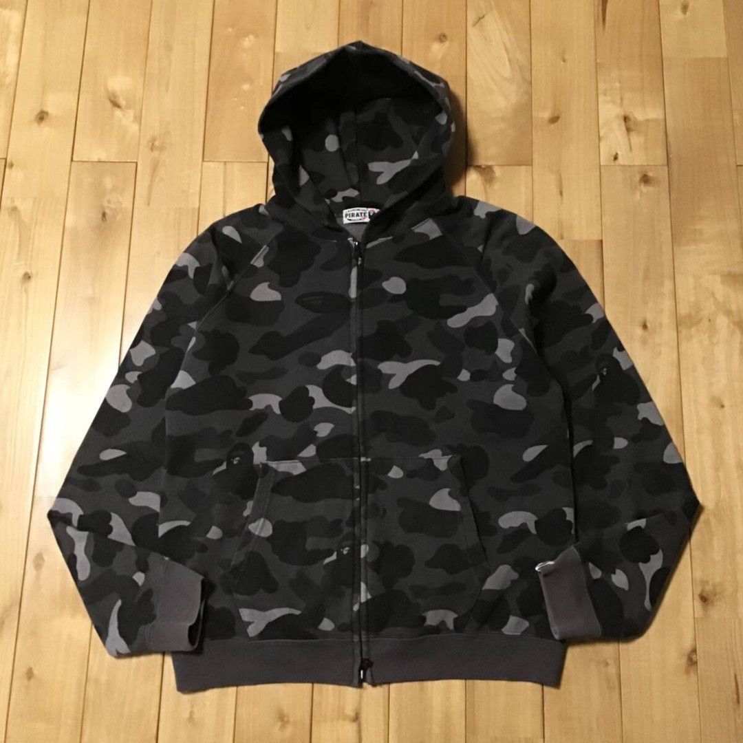 Bape ☠️Pirates Store limited☠️ BAPE Black camo zip hoodie APE NIGO Size US M / EU 48-50 / 2 - 1 Thumbnail