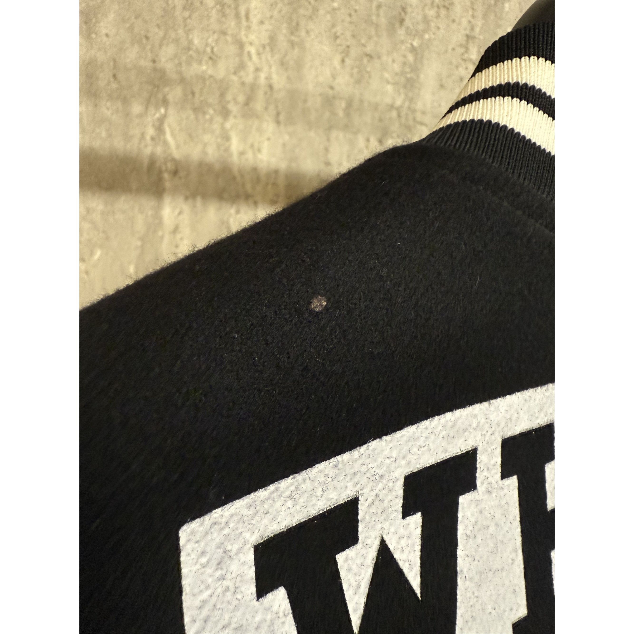 Off-White Off-White Black & White Striped Varsity Jacket S Virgin Wool Size S / US 4 / IT 40 - 7 Thumbnail