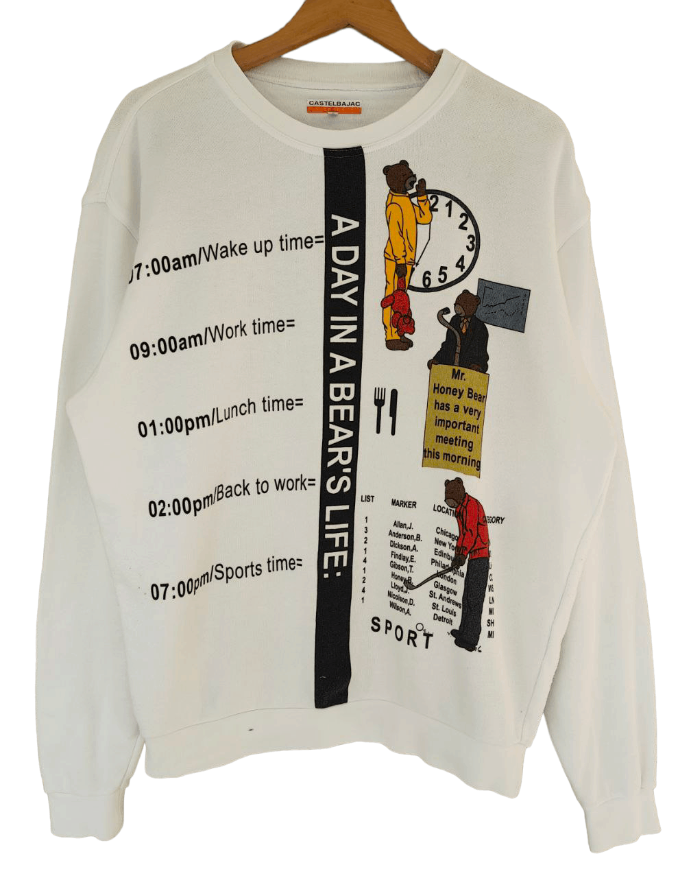 Cartoon Network Castelbajac Big Print Cartoon Teddy Sweatshirt Size US L / EU 52-54 / 3 - 1 Thumbnail