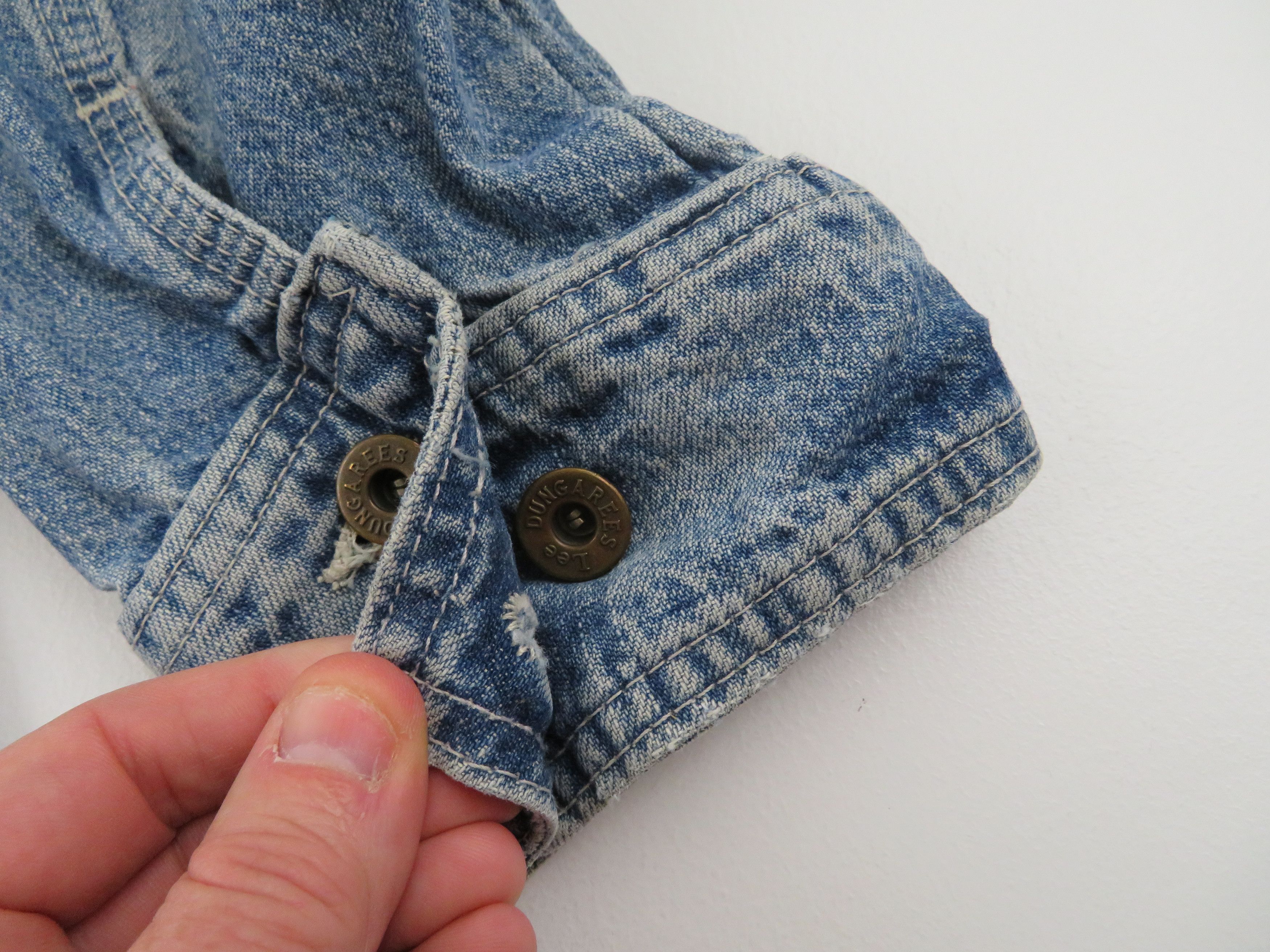Lee × Vintage Vintage 80s 90s Lee Dungarees Denim Chore Jacket Medium Size US M / EU 48-50 / 2 - 10 Thumbnail