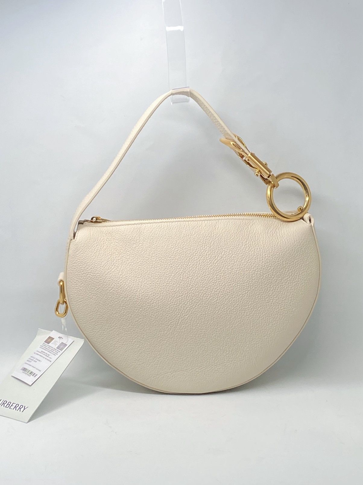 Burberry Burberry Ivory Leather Knight Arc Handbag Size ONE SIZE - 3 Thumbnail