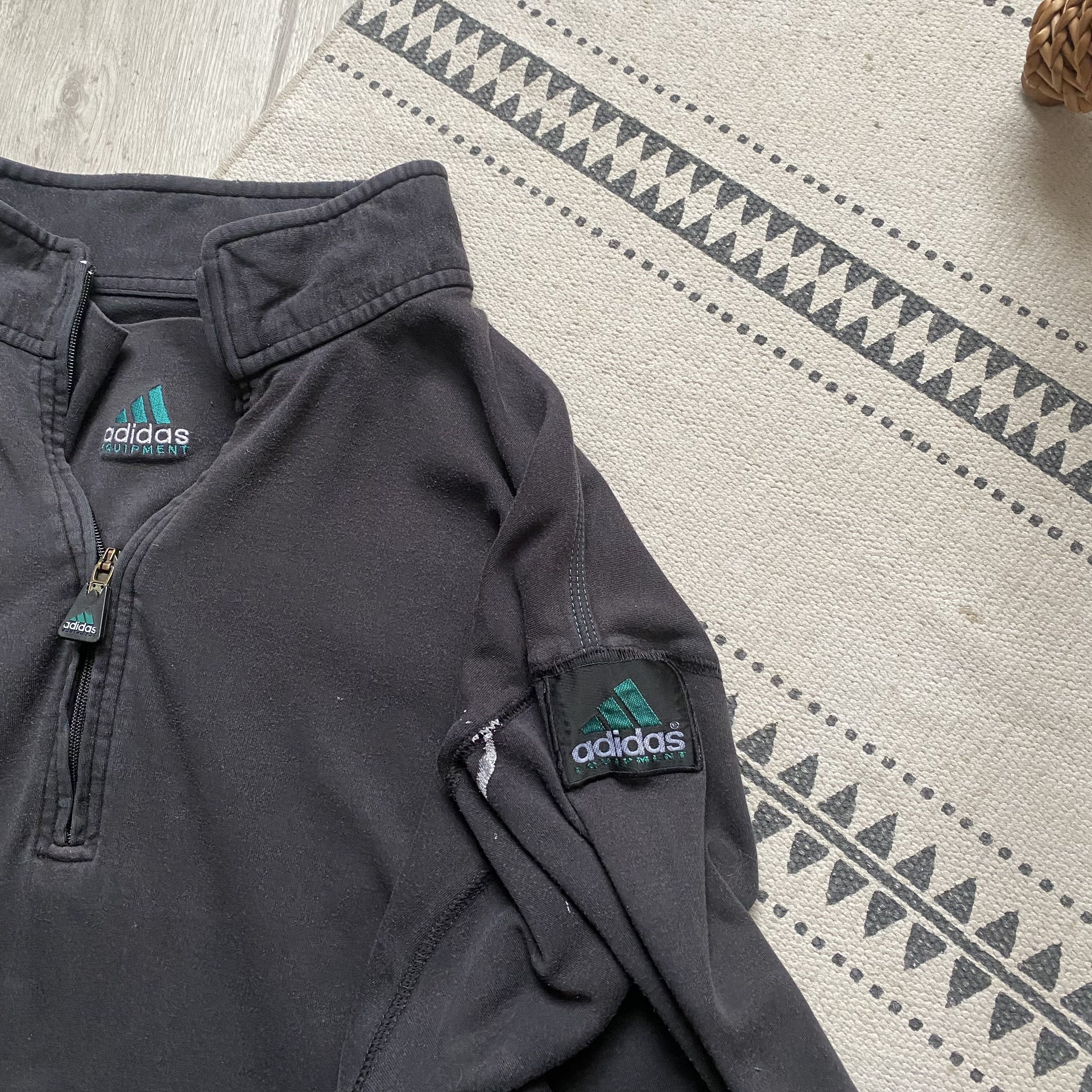 Adidas Vintage 90s Trashed Adidas Equipment longsleeve Y2K Size US L / EU 52-54 / 3 - 5 Thumbnail