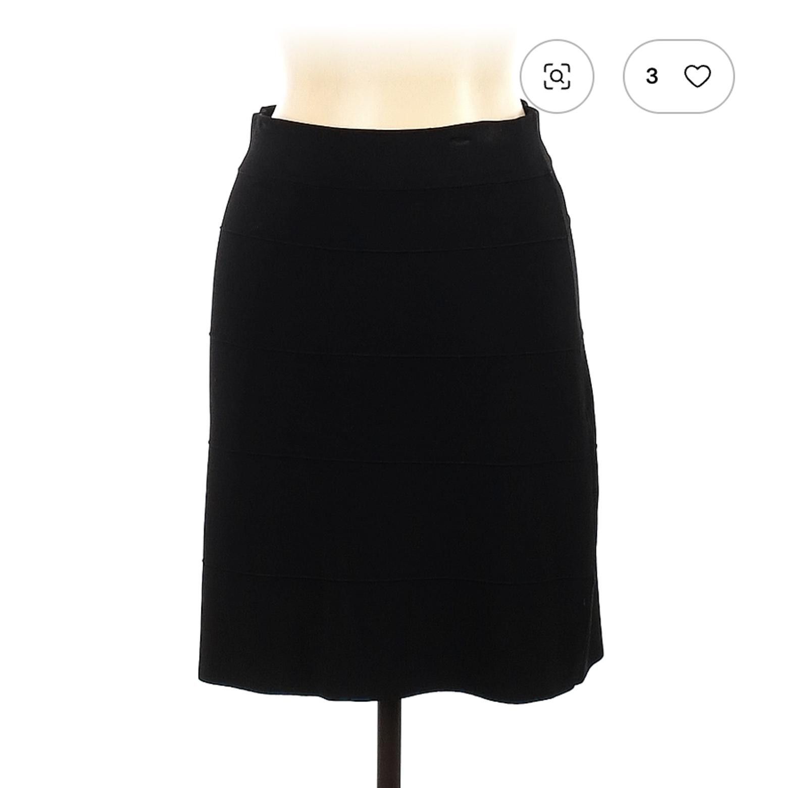 Other Cache Casual Black Skirt Size L Size 36" / US 14 / IT 50 - 1 Thumbnail