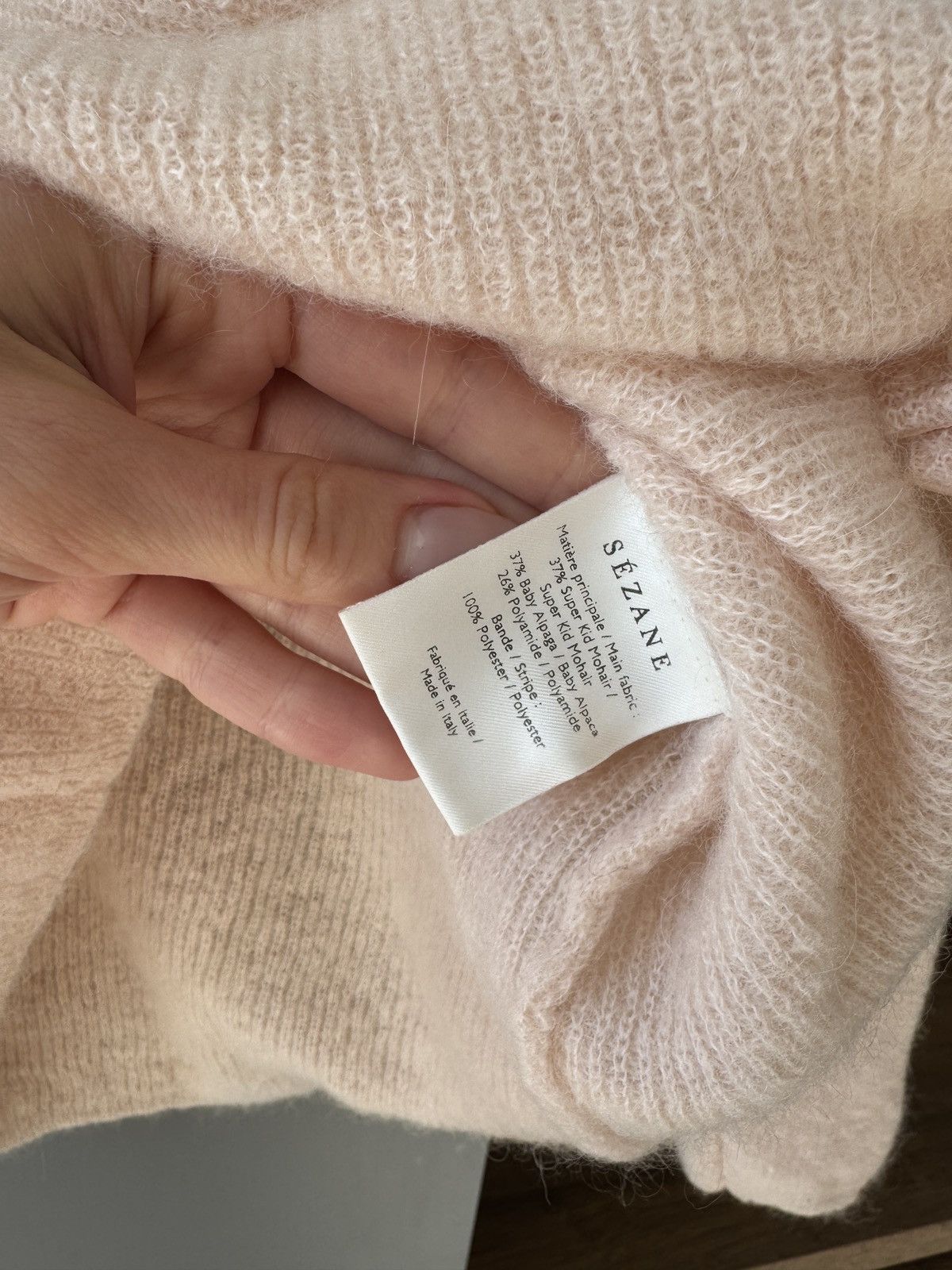 Sezane La Maille Sezane Paris Kid Mohair Cardigan Size XS / US 0-2 / IT 36-38 - 4 Thumbnail