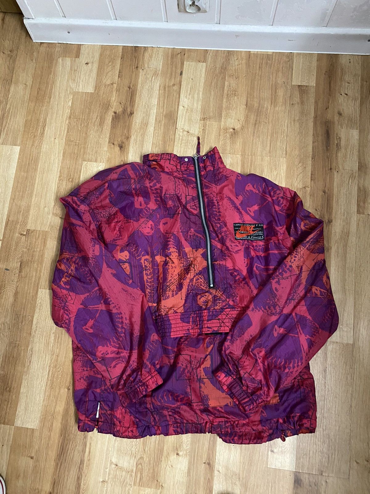 Nike × Vintage Vintage 90s Nike Windbreaker Anorak Half Zip Retro Jacket Size US XL / EU 56 / 4 - 1 Thumbnail