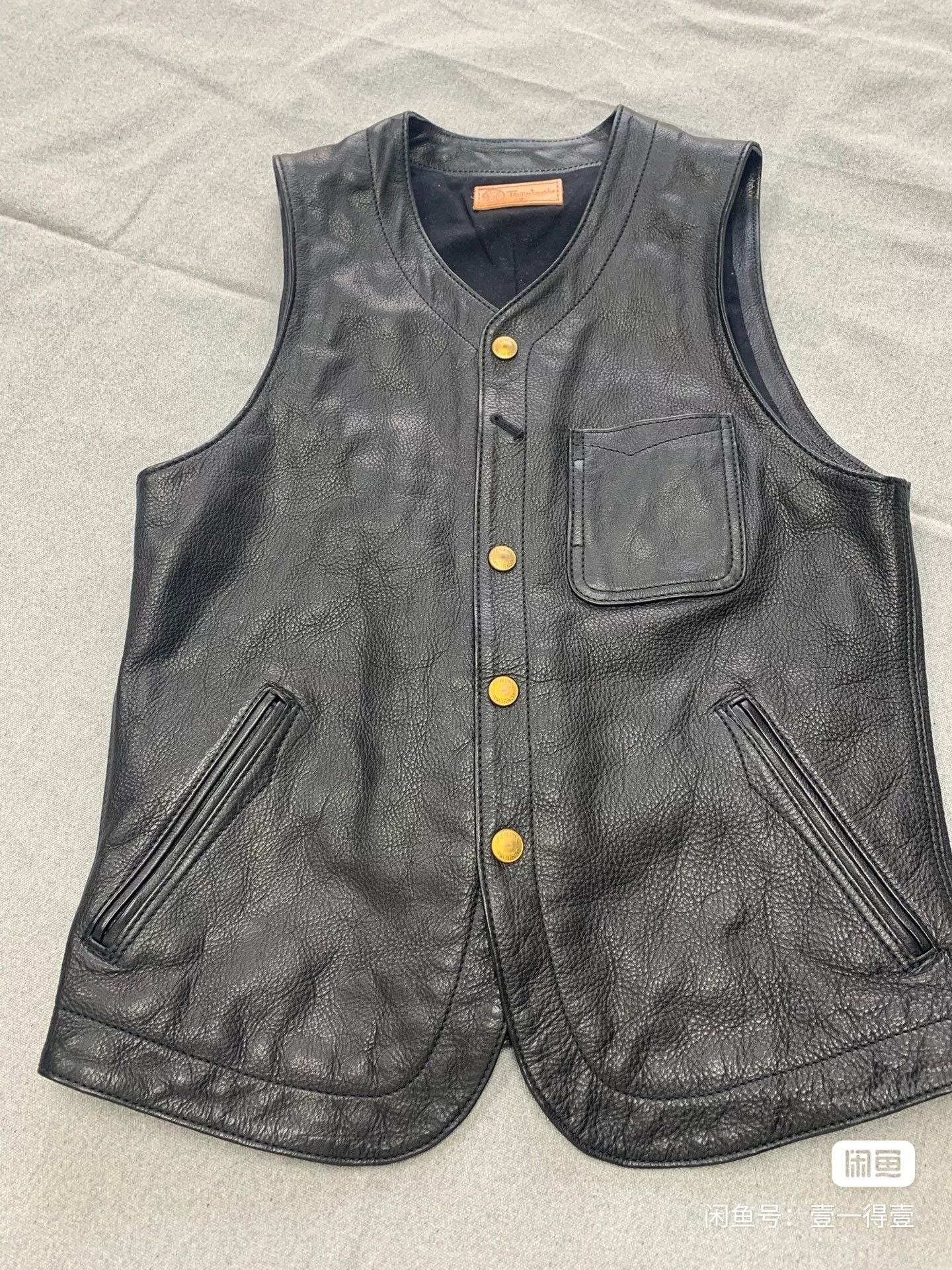 The Real McCoy's Tenjin Leather Vest for Sale Size US M / EU 48-50 / 2 - 1 Thumbnail