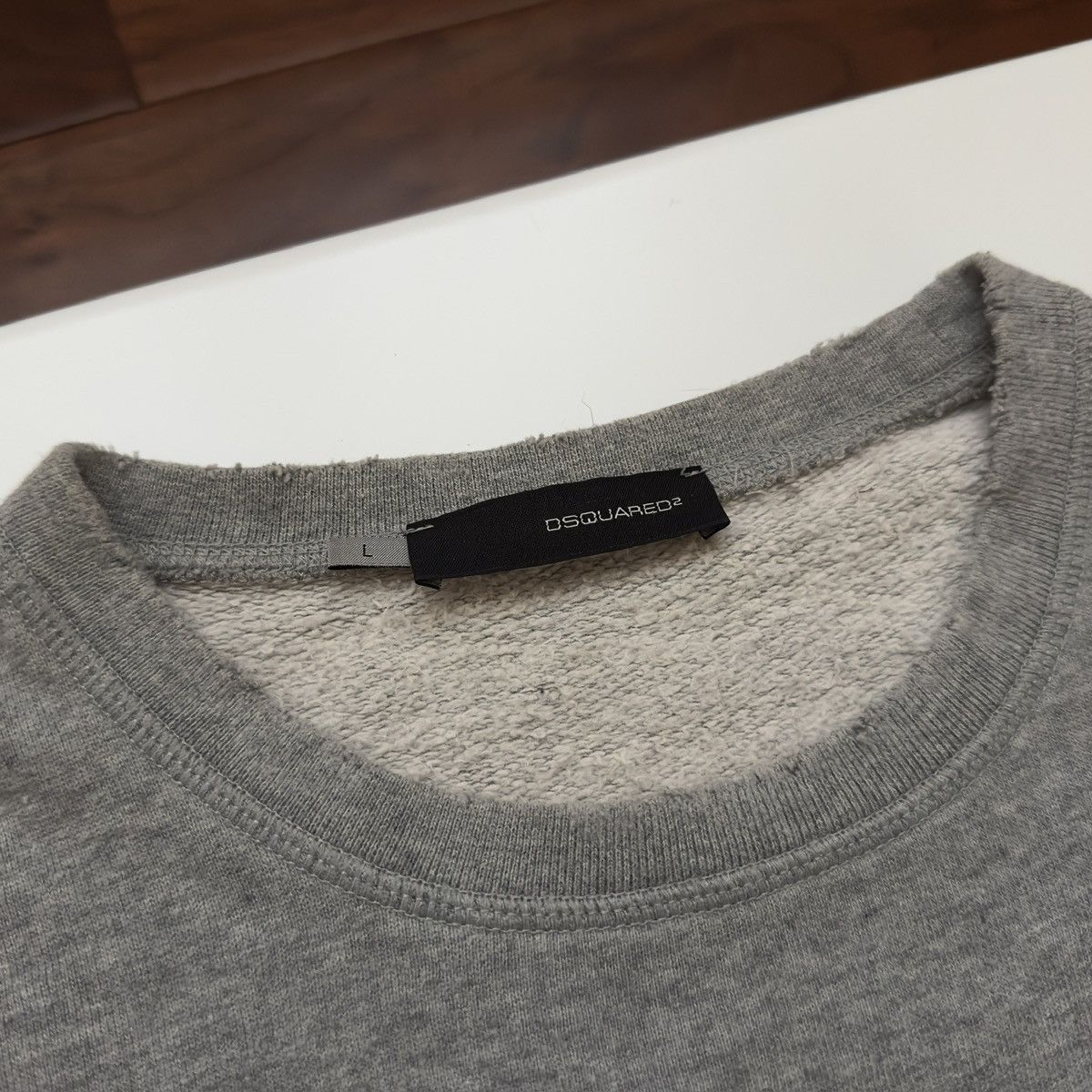 Dsquared2 Dsquared2 F/W 2002 Hybrid Wool Sleeve Sweater Size US L / EU 52-54 / 3 - 6 Thumbnail